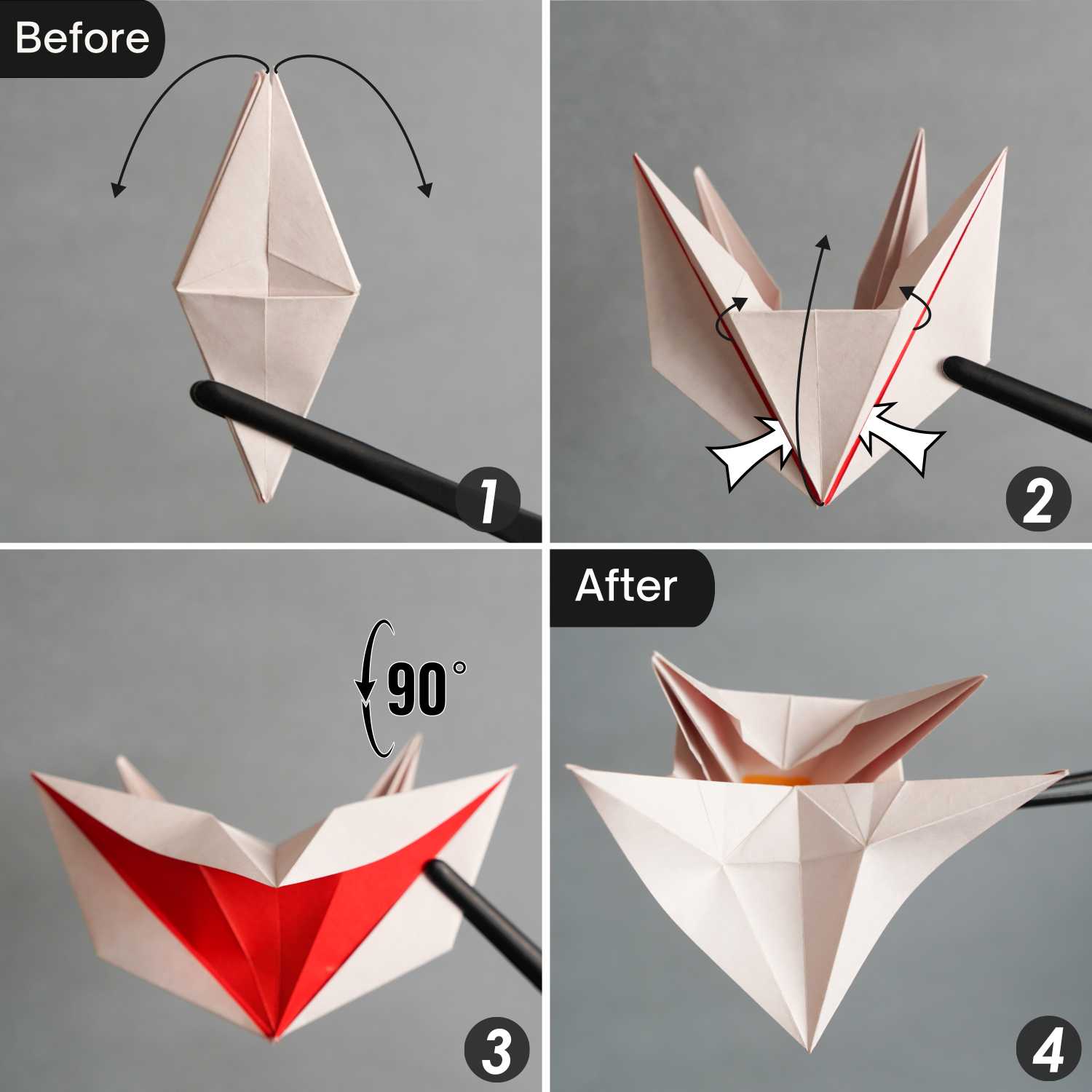 origami poinsettia | origamiok