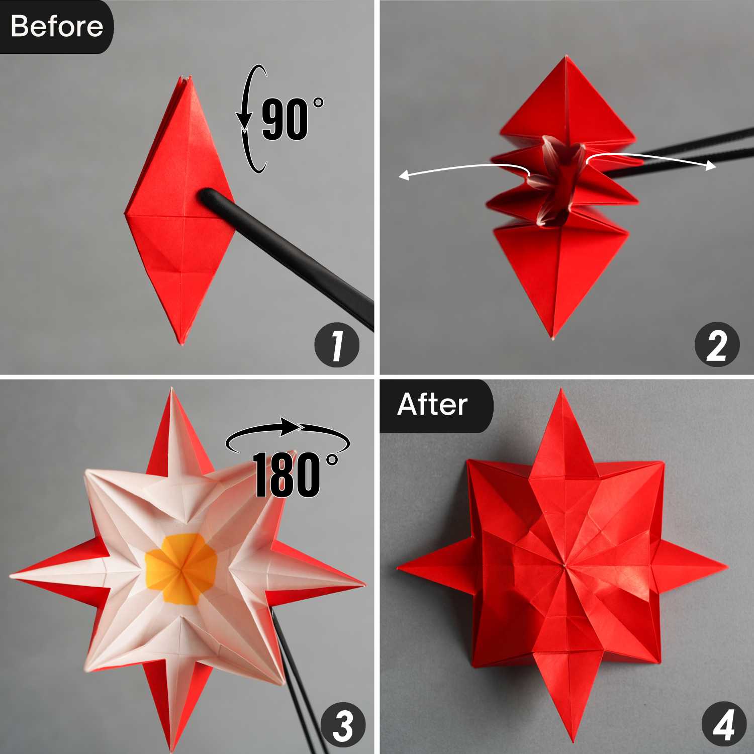 origami poinsettia | origamiok