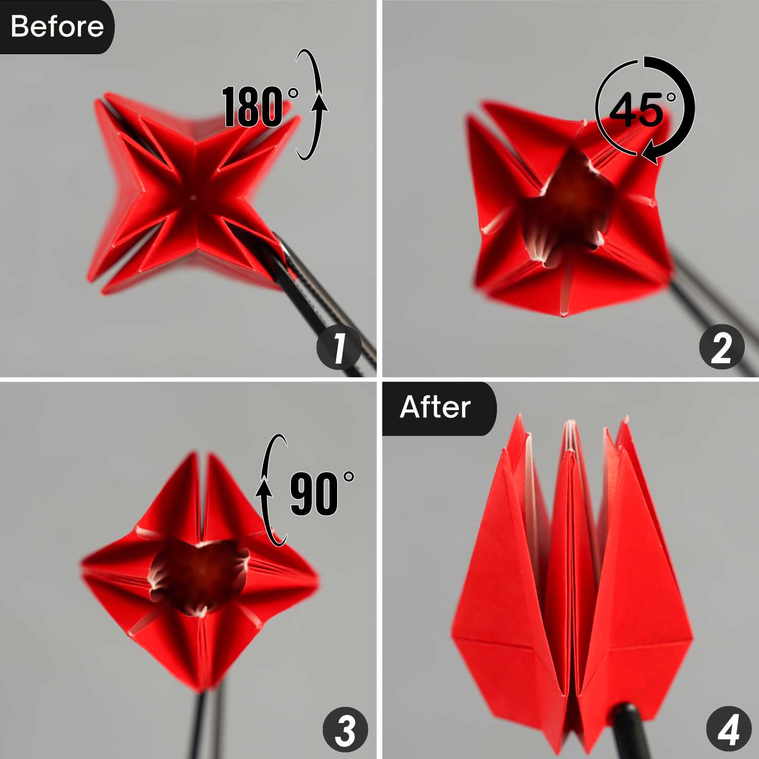 origami poinsettia | origamiok