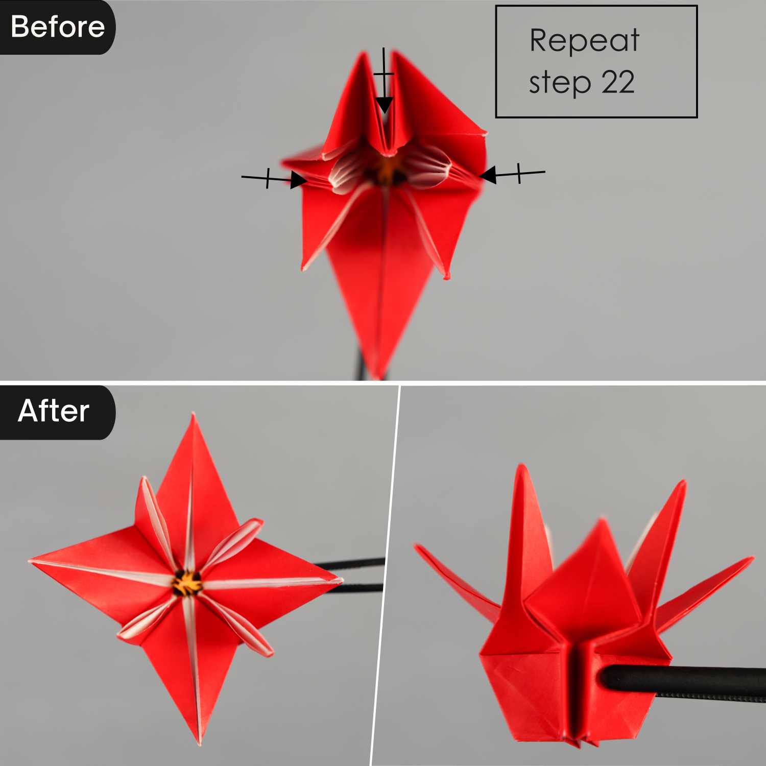 origami poinsettia | origamiok
