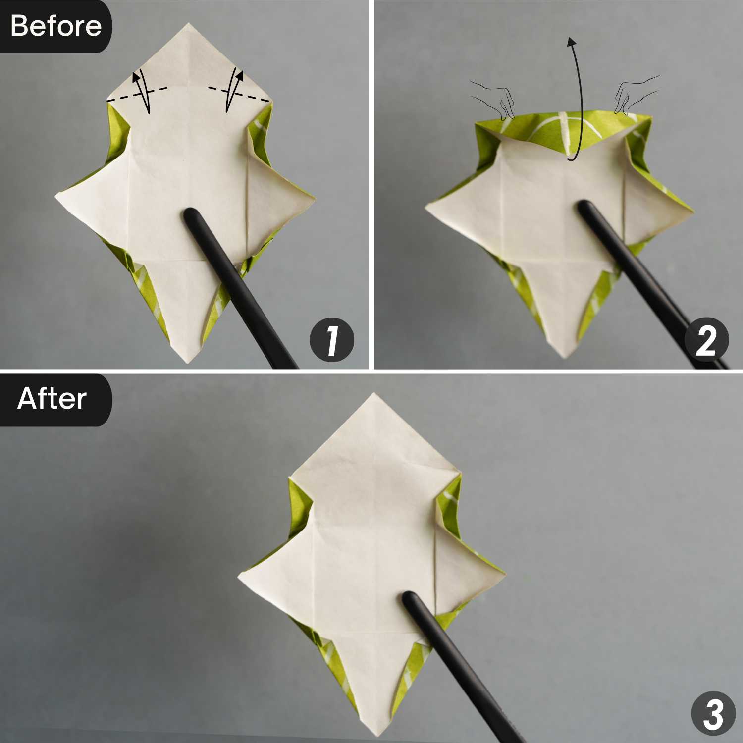 origami poinsettia leaf | origamiok
