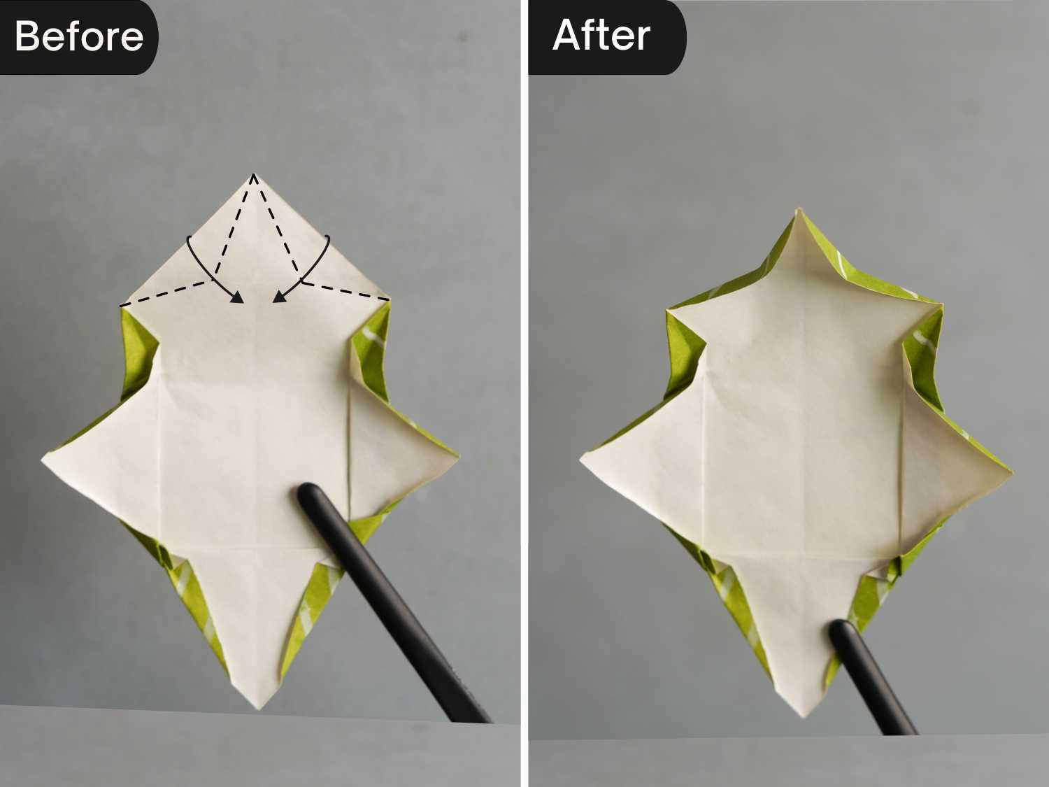 origami poinsettia leaf | origamiok
