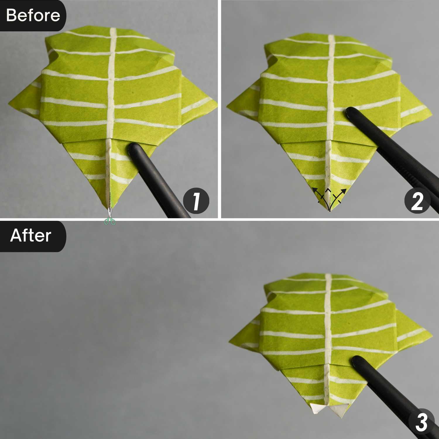 origami poinsettia leaf | origamiok
