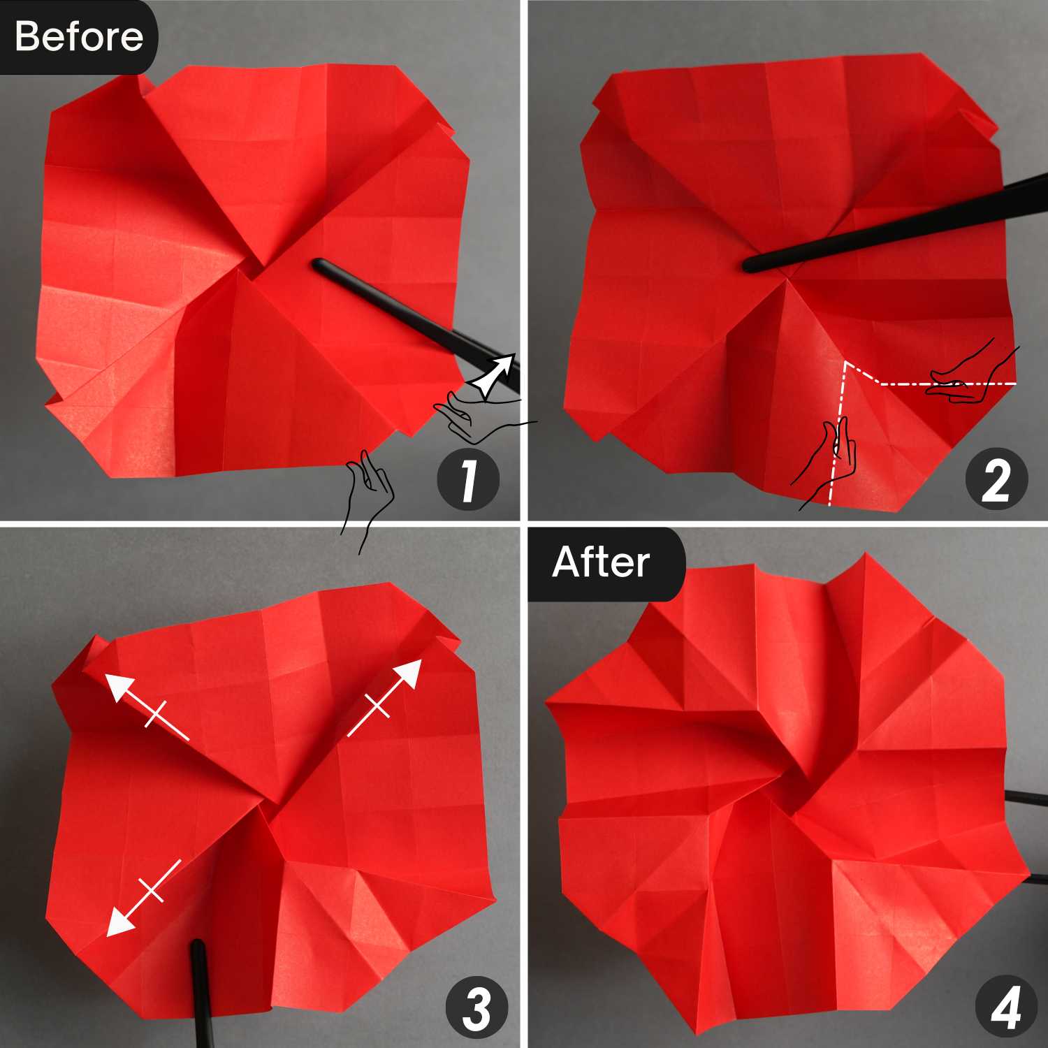 origami rose | origamiok