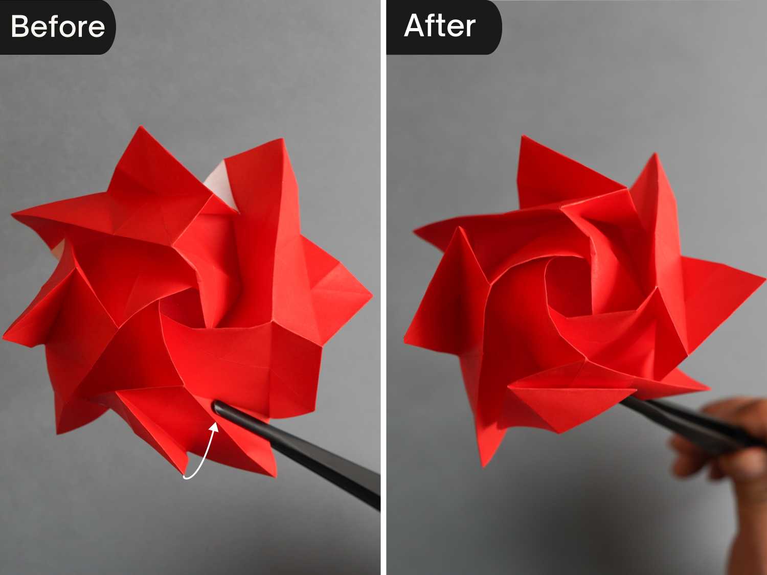 origami rose | origamiok