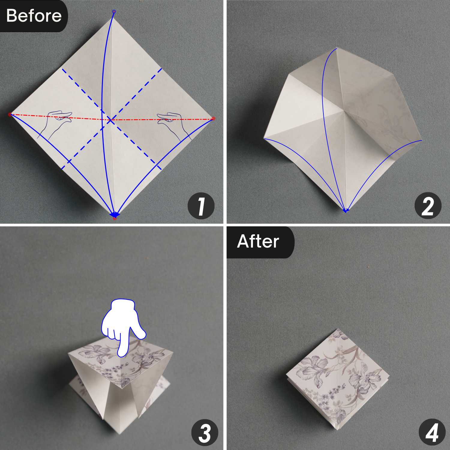 sticky note origami crane | origamiok