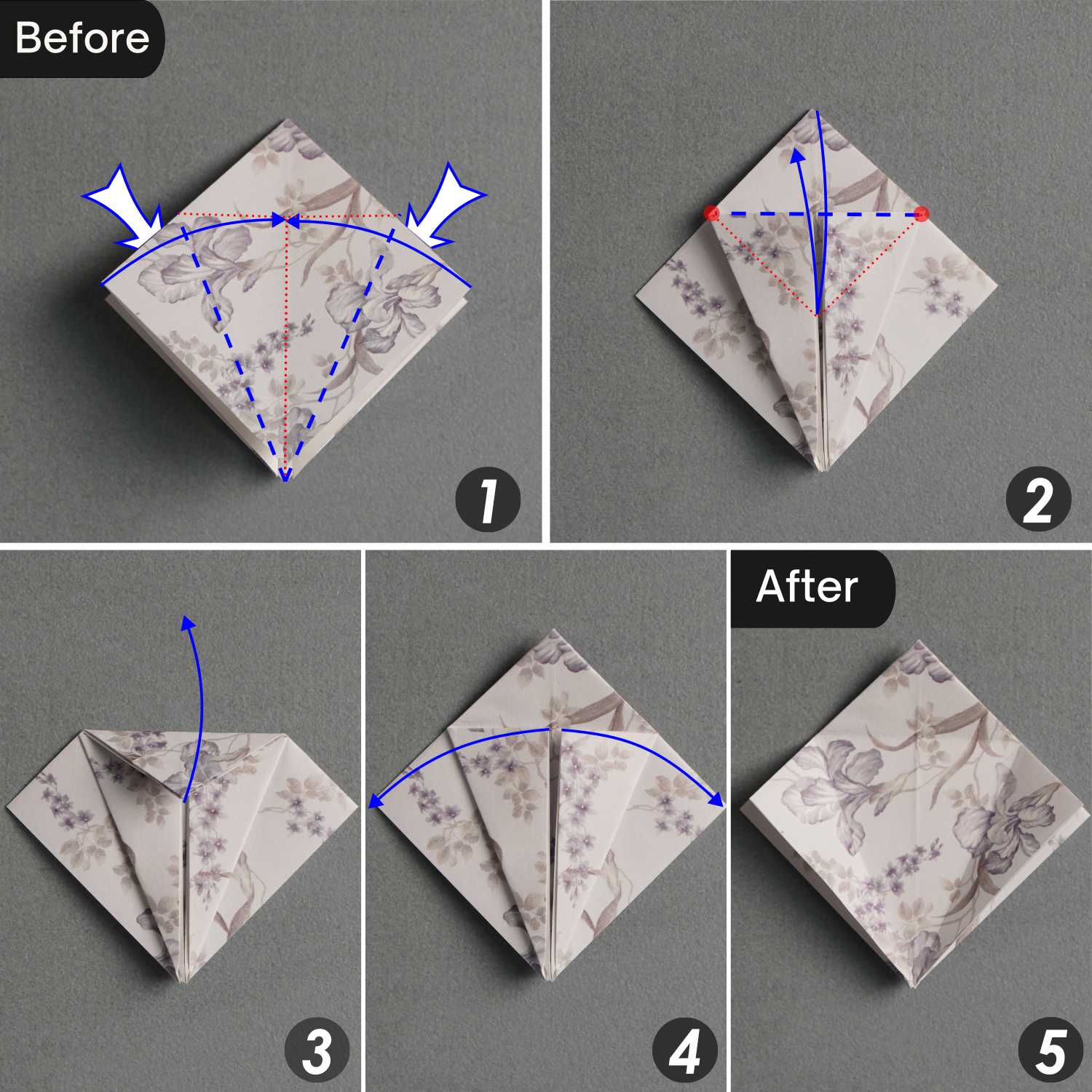 sticky note origami crane | origamiok