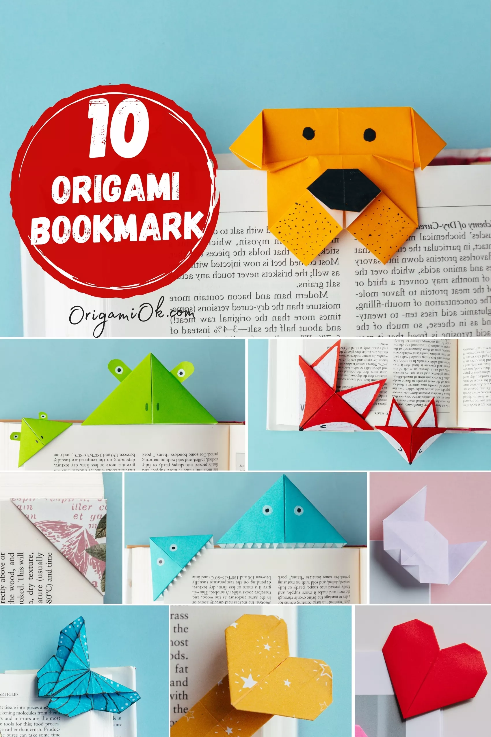 10 Easy Origami Bookmark Step by Step Instructions