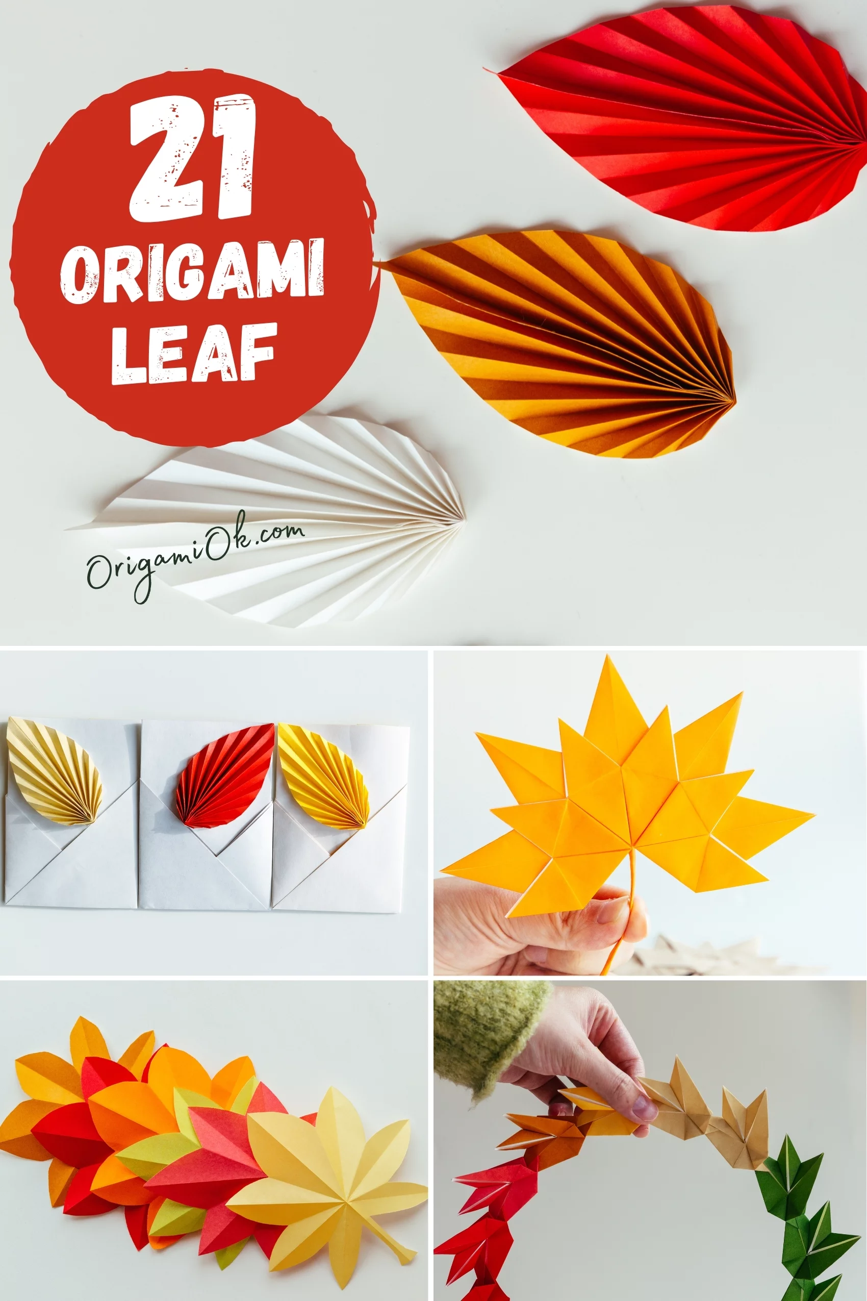 20+ Origami Leaf Step by Step Instructions