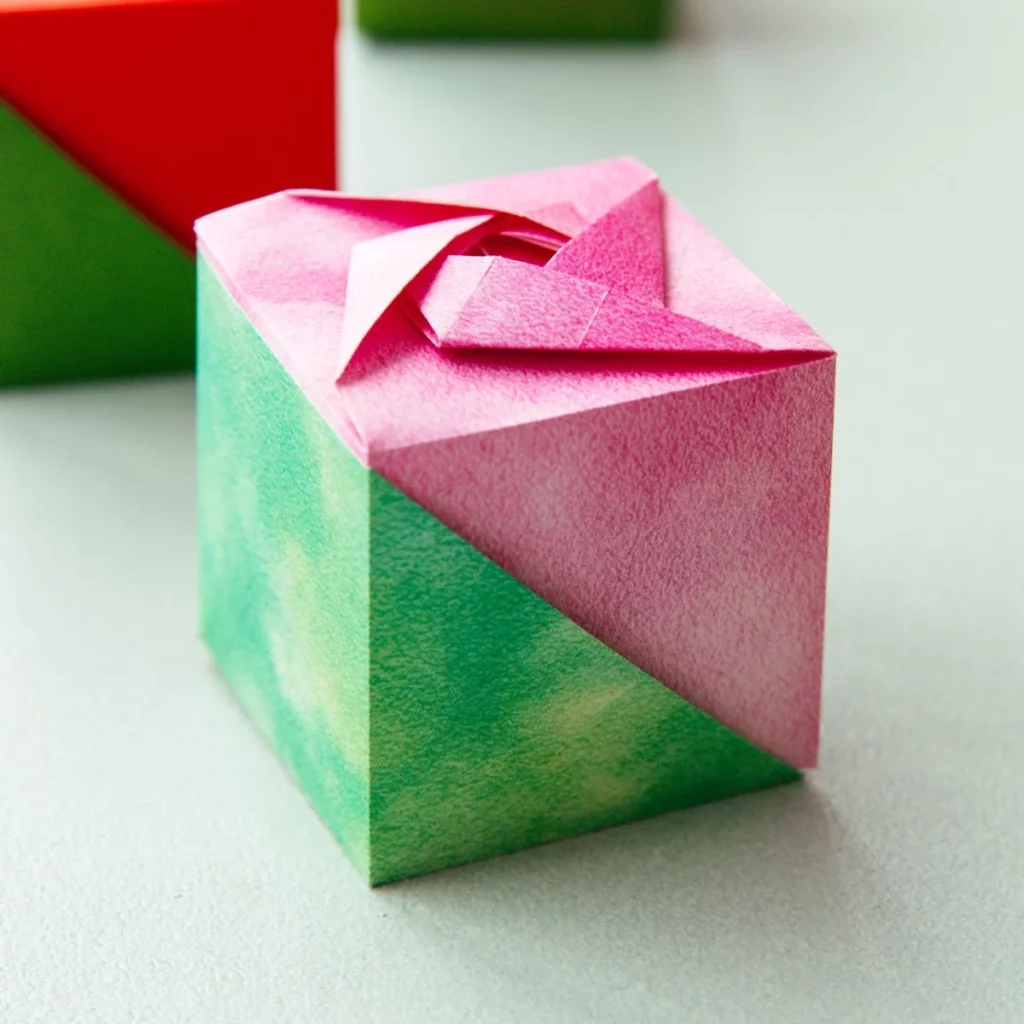 Easy Origami Rose Box