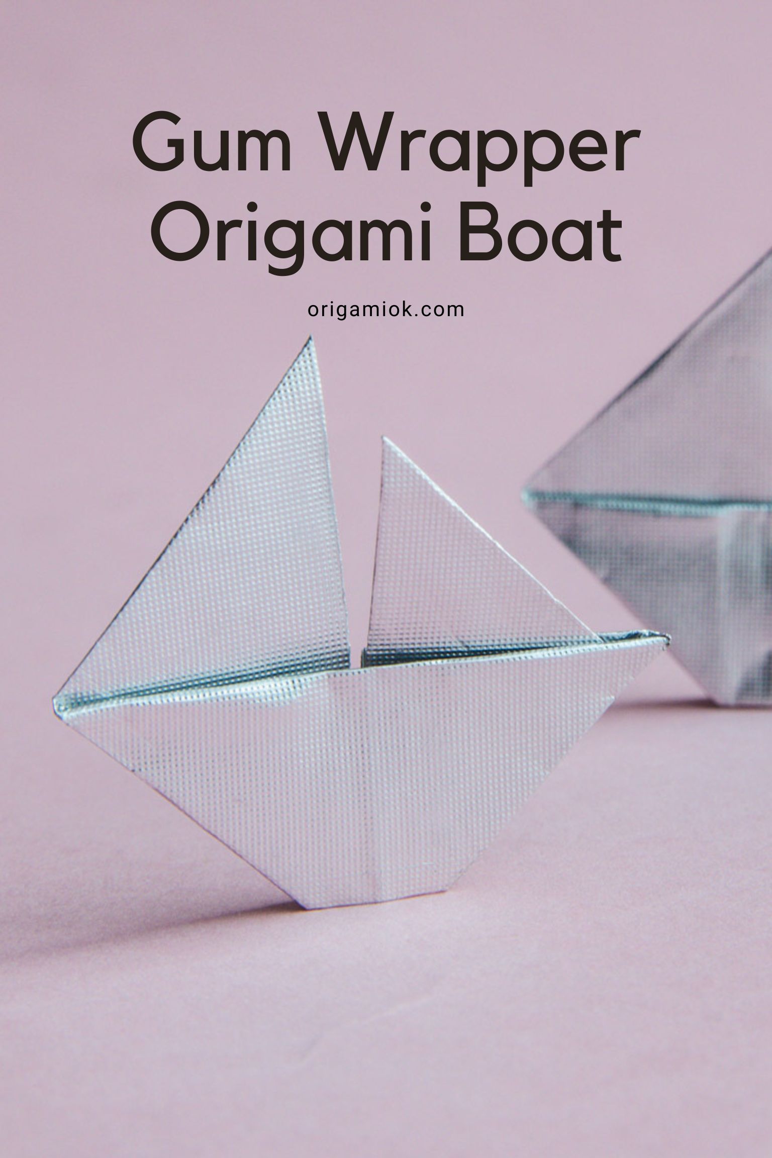gum wrapper origami boat | origamiok