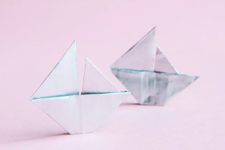 Gum Wrapper Origami Boat: Step-by-Step Instruction