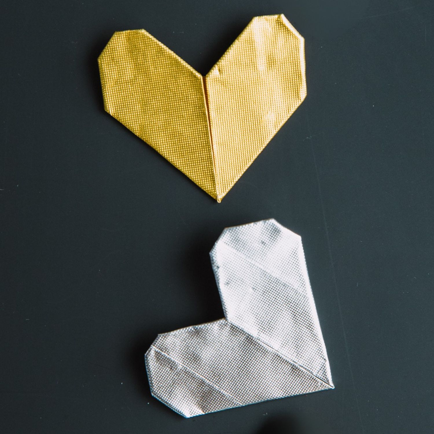 gum wrapper origami heart | origamiok