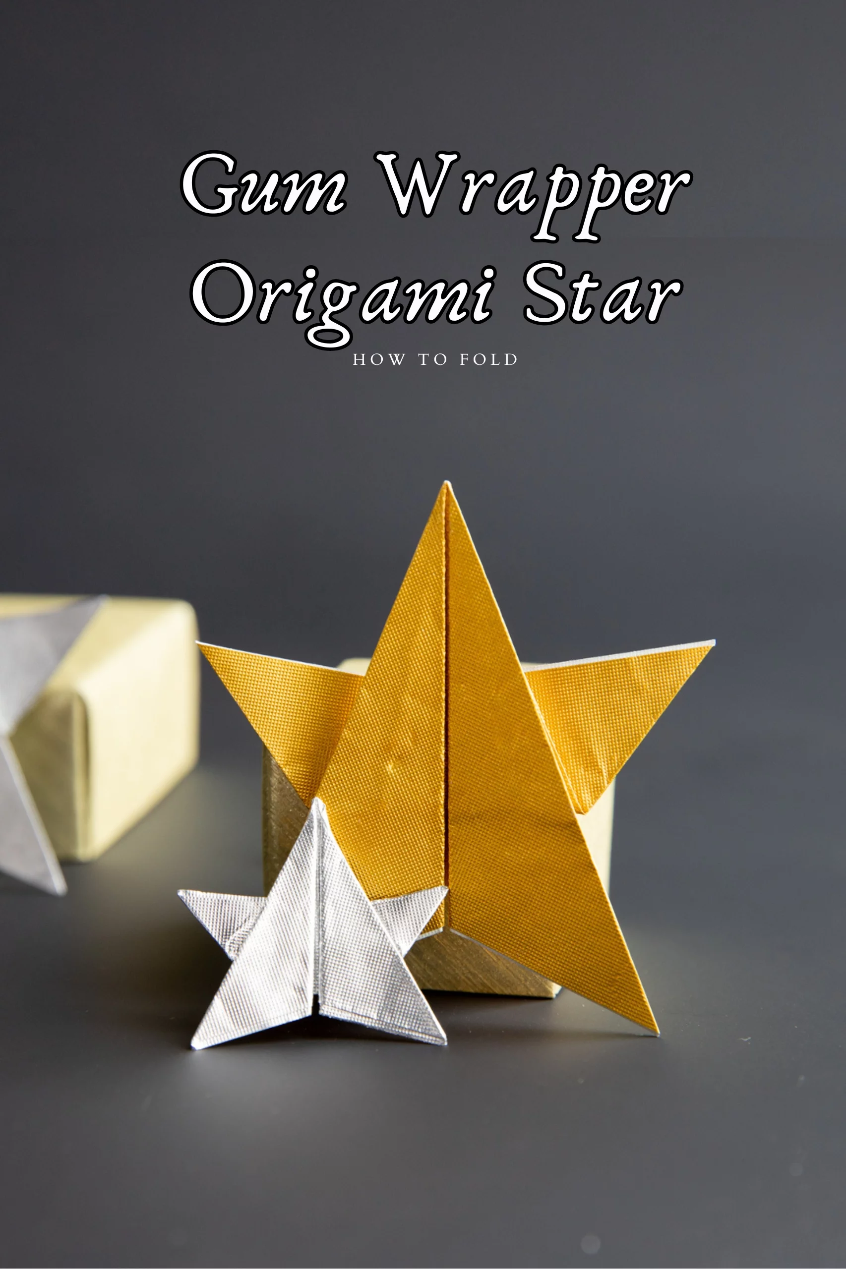 Gum Wrapper Origami Star