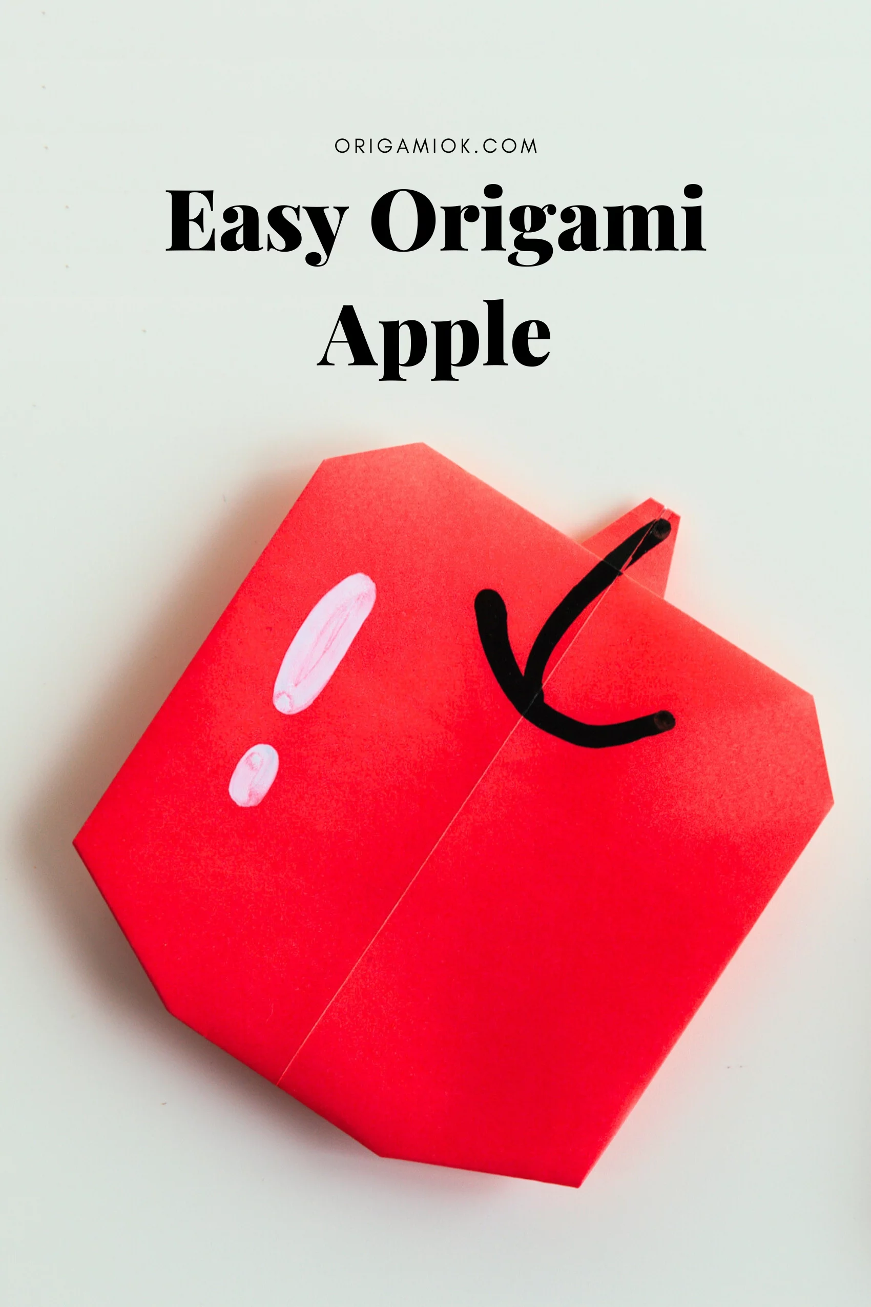 How to Make an Easy Origami Apple