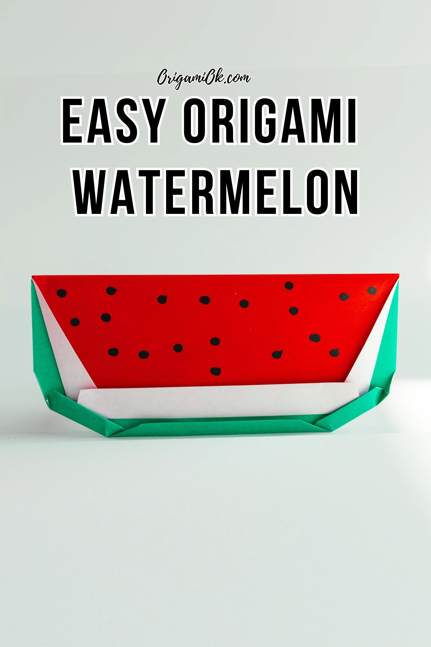 How to Make an Easy Origami Watermelon