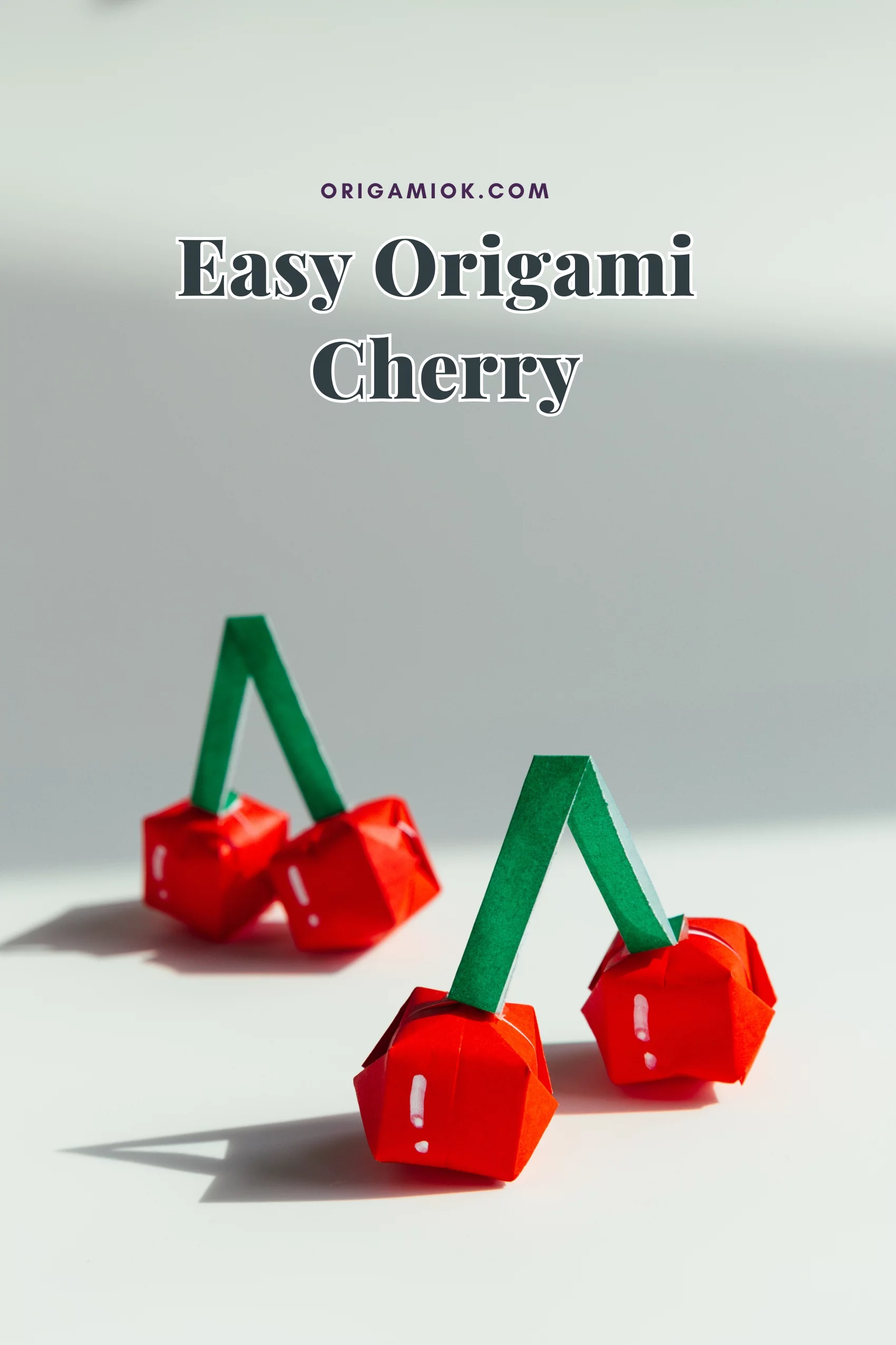 How to Make an Origami Cherry