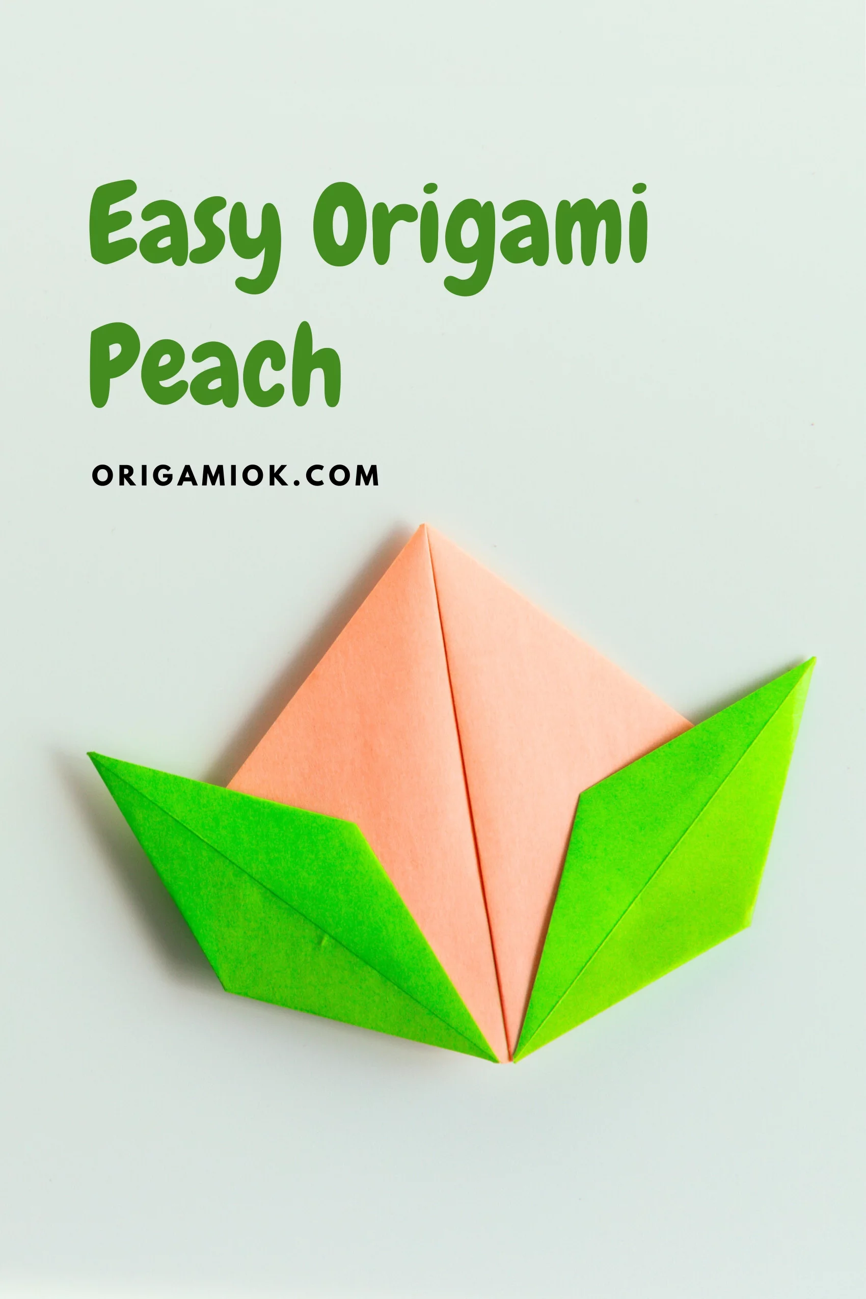 How to Make an Origami Peach