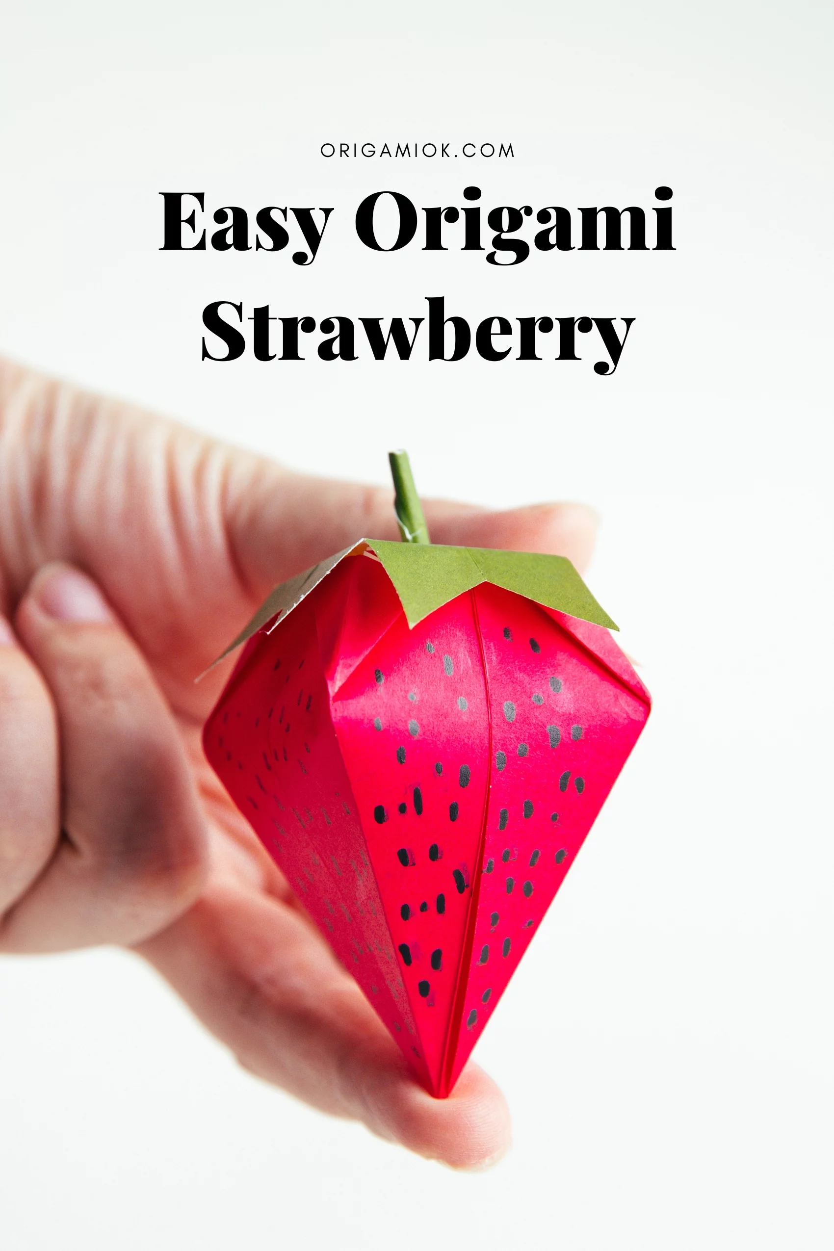 How to Make an Origami Strawberry