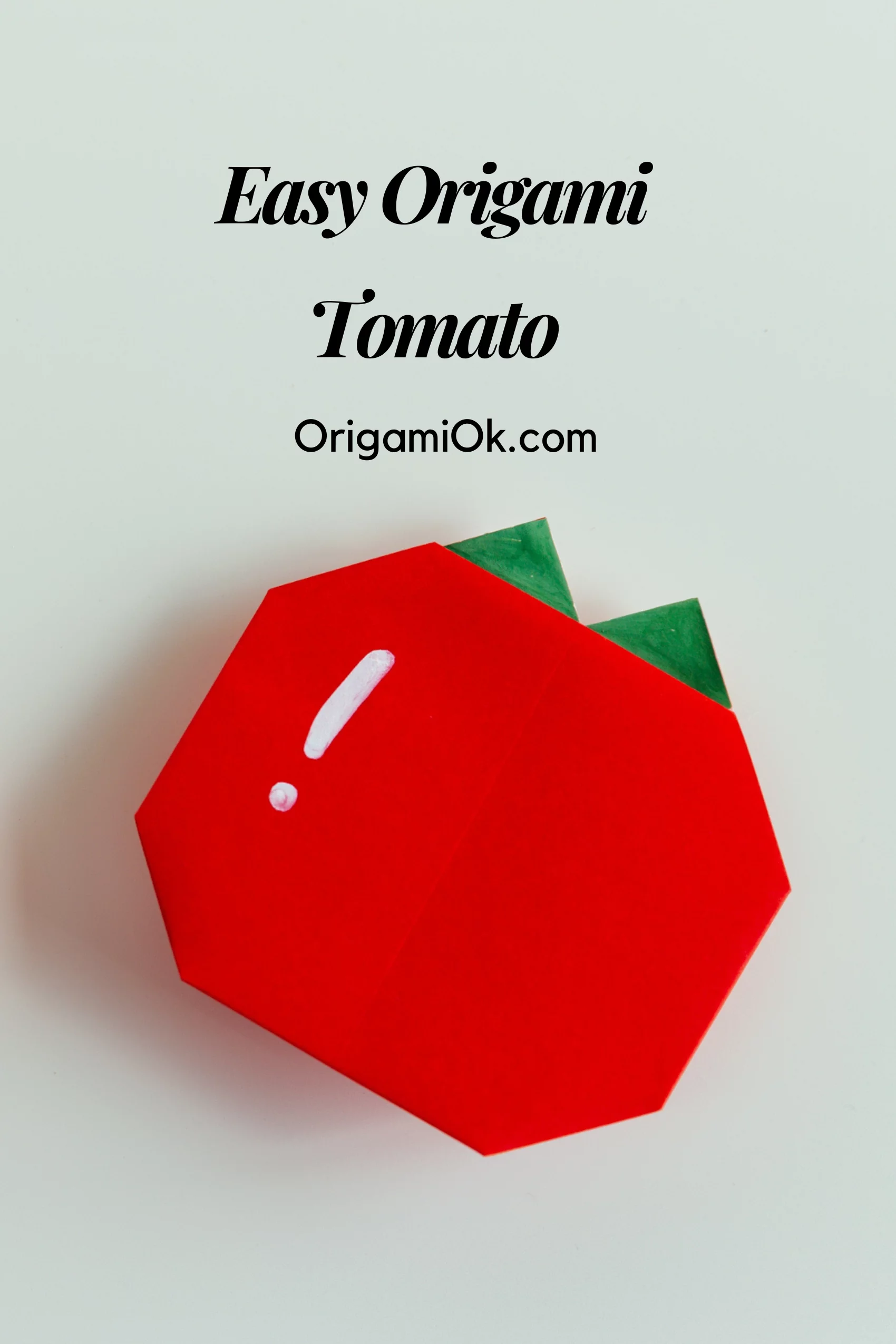How to Make an Origami Tomato