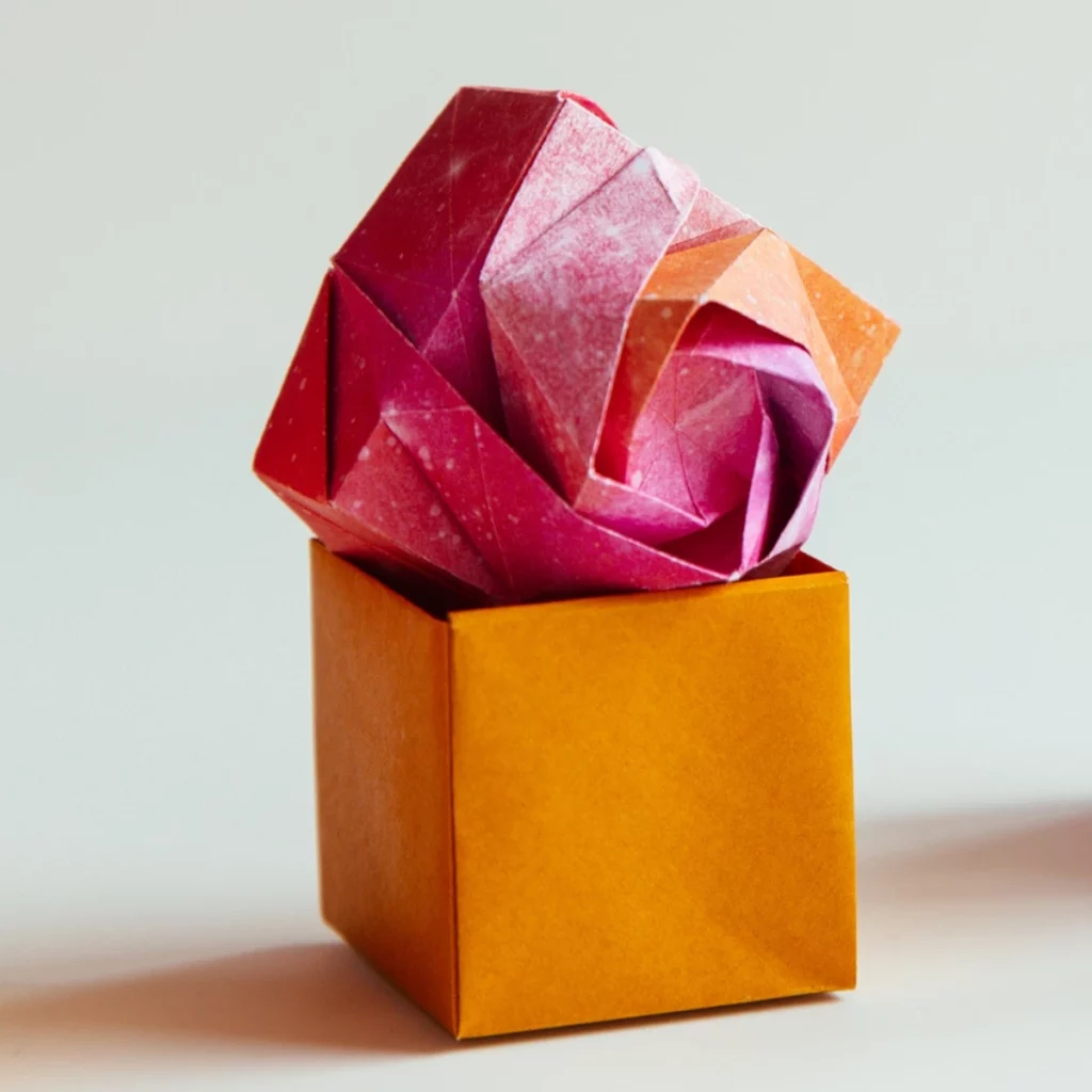 Origami Blossom Rose Box