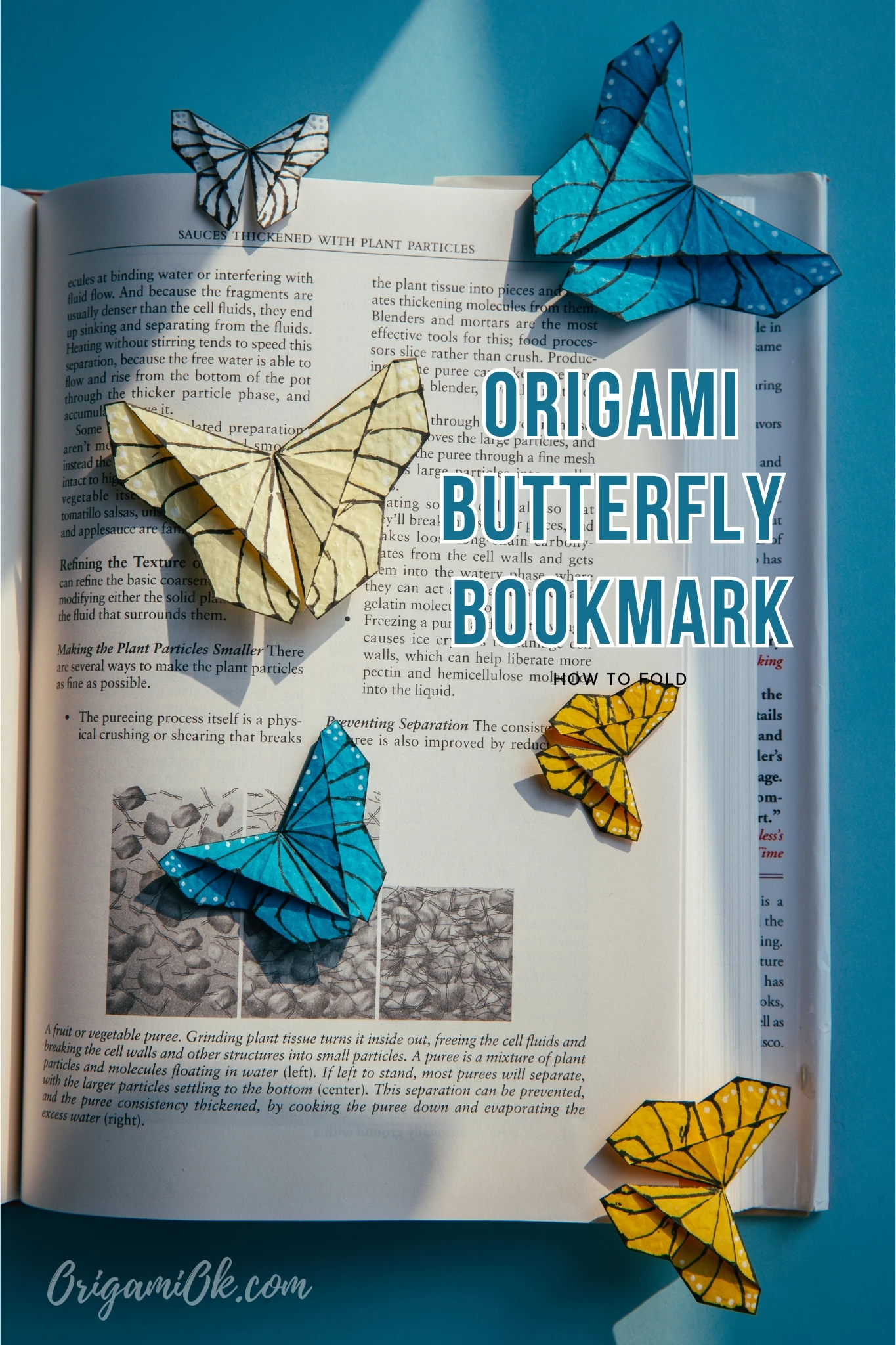 Origami Butterfly Bookmark
