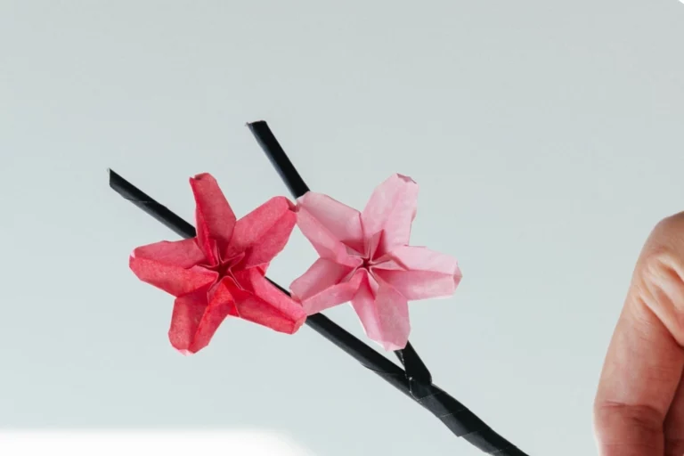 How to Fold Origami Cherry Blossom
