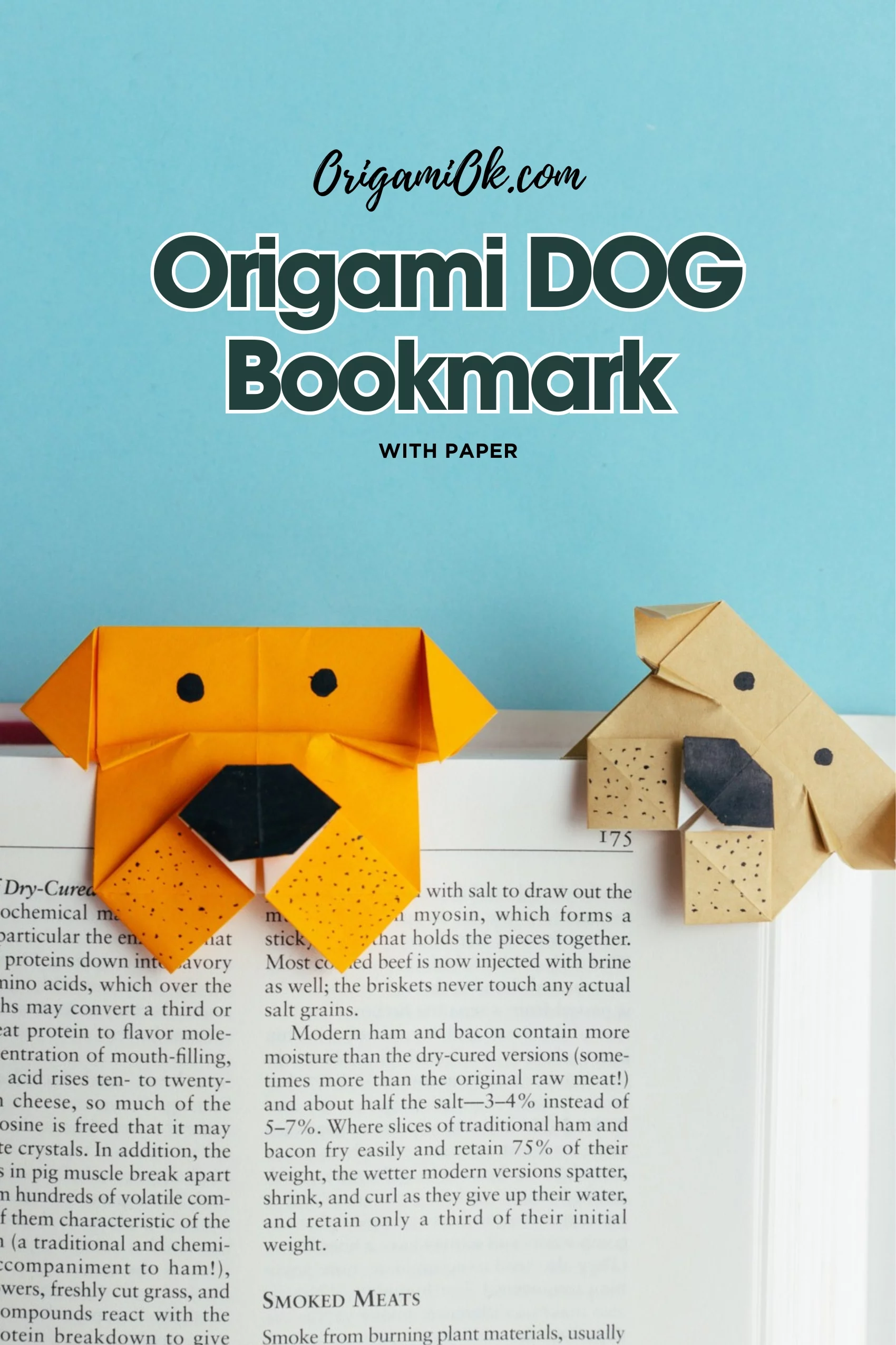 Origami Dog Bookmark