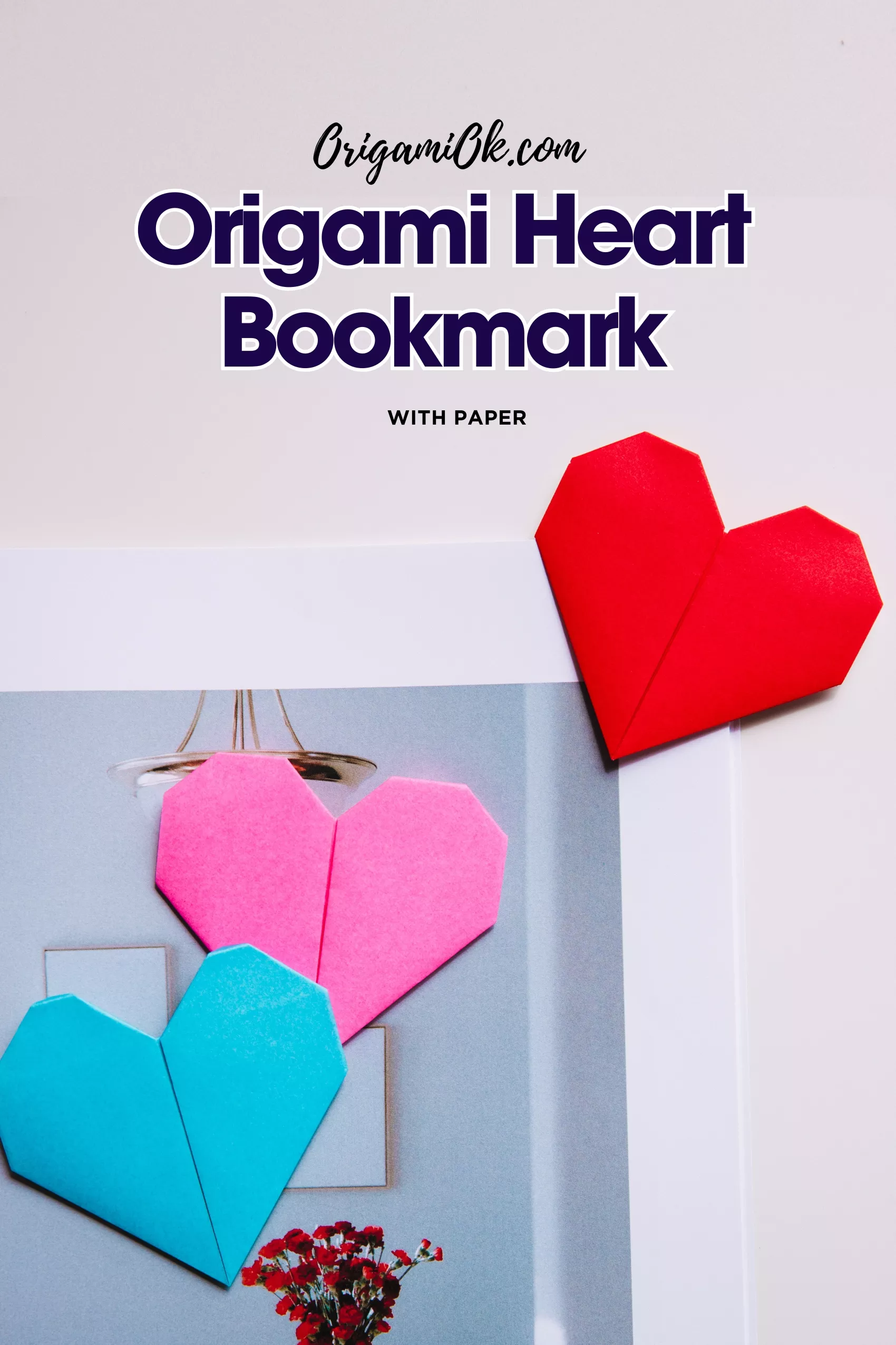 Origami Heart bookmark