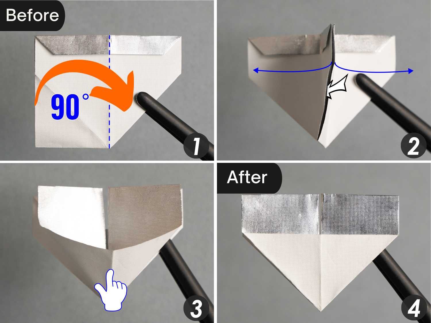 gum wrapper origami butterfly | origamiok
