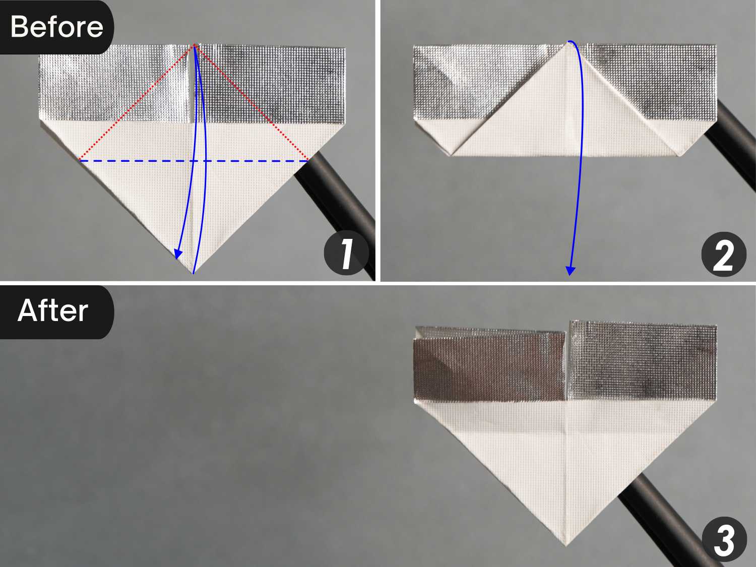 gum wrapper origami butterfly | origamiok
