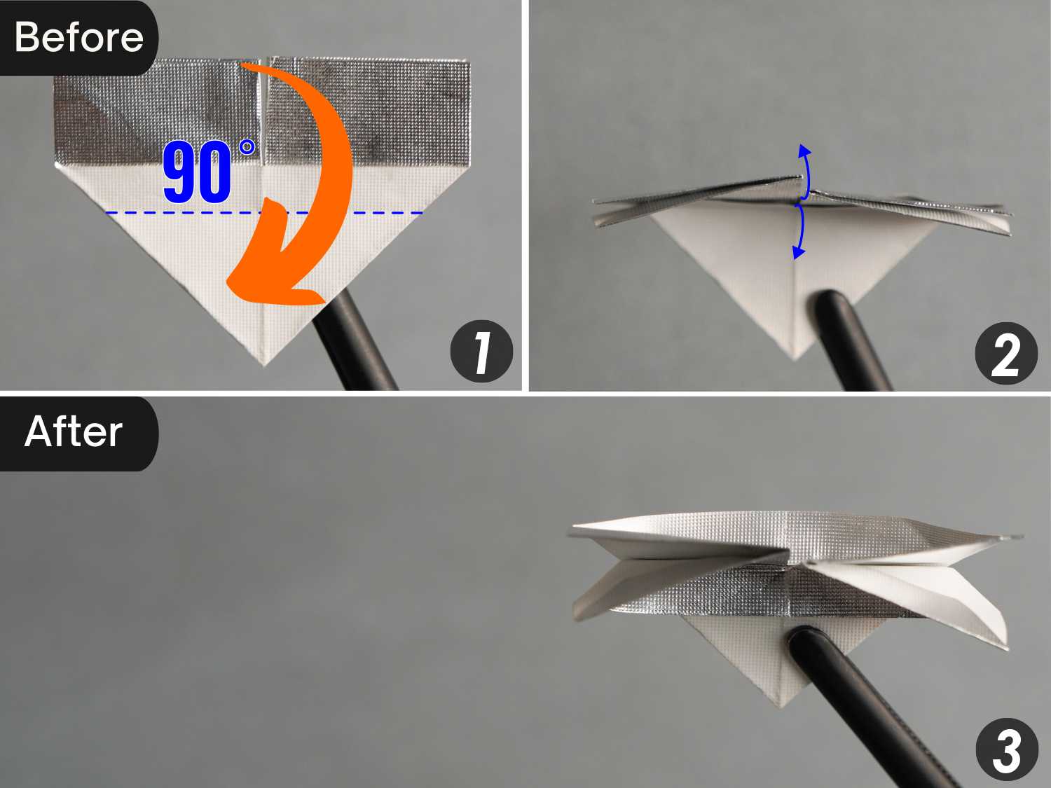 gum wrapper origami butterfly | origamiok