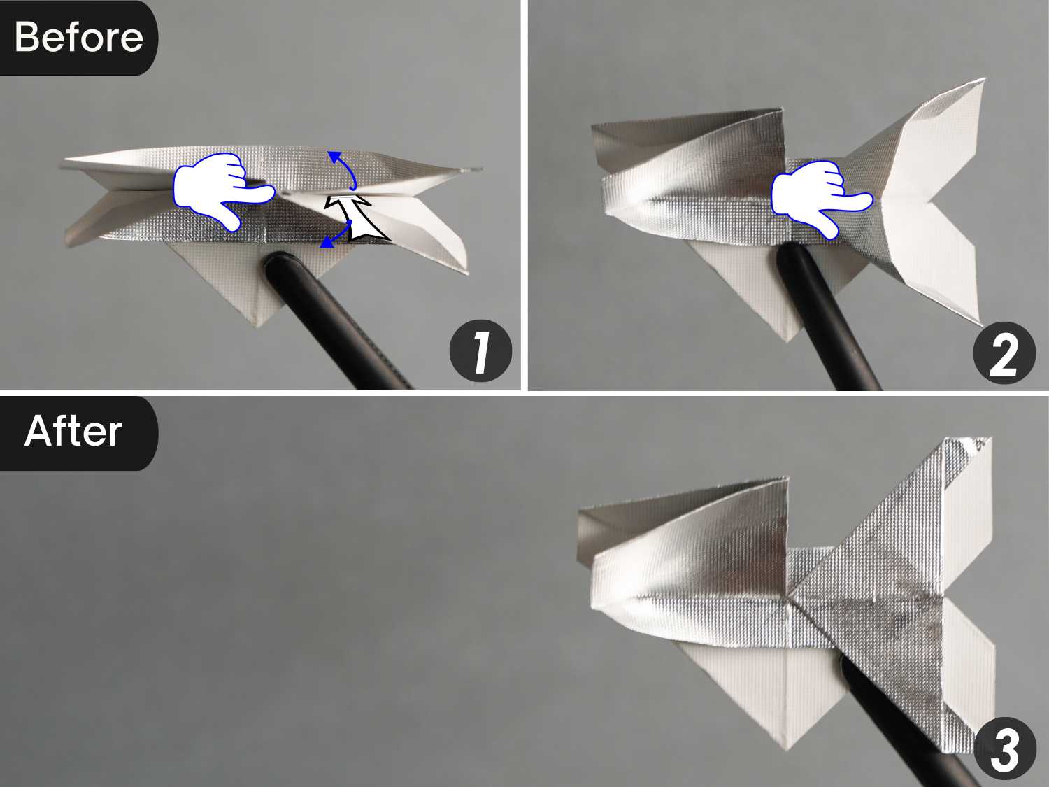 gum wrapper origami butterfly | origamiok