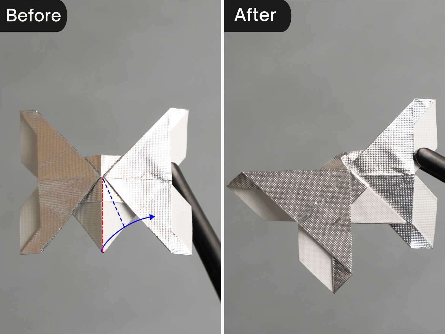 gum wrapper origami butterfly | origamiok