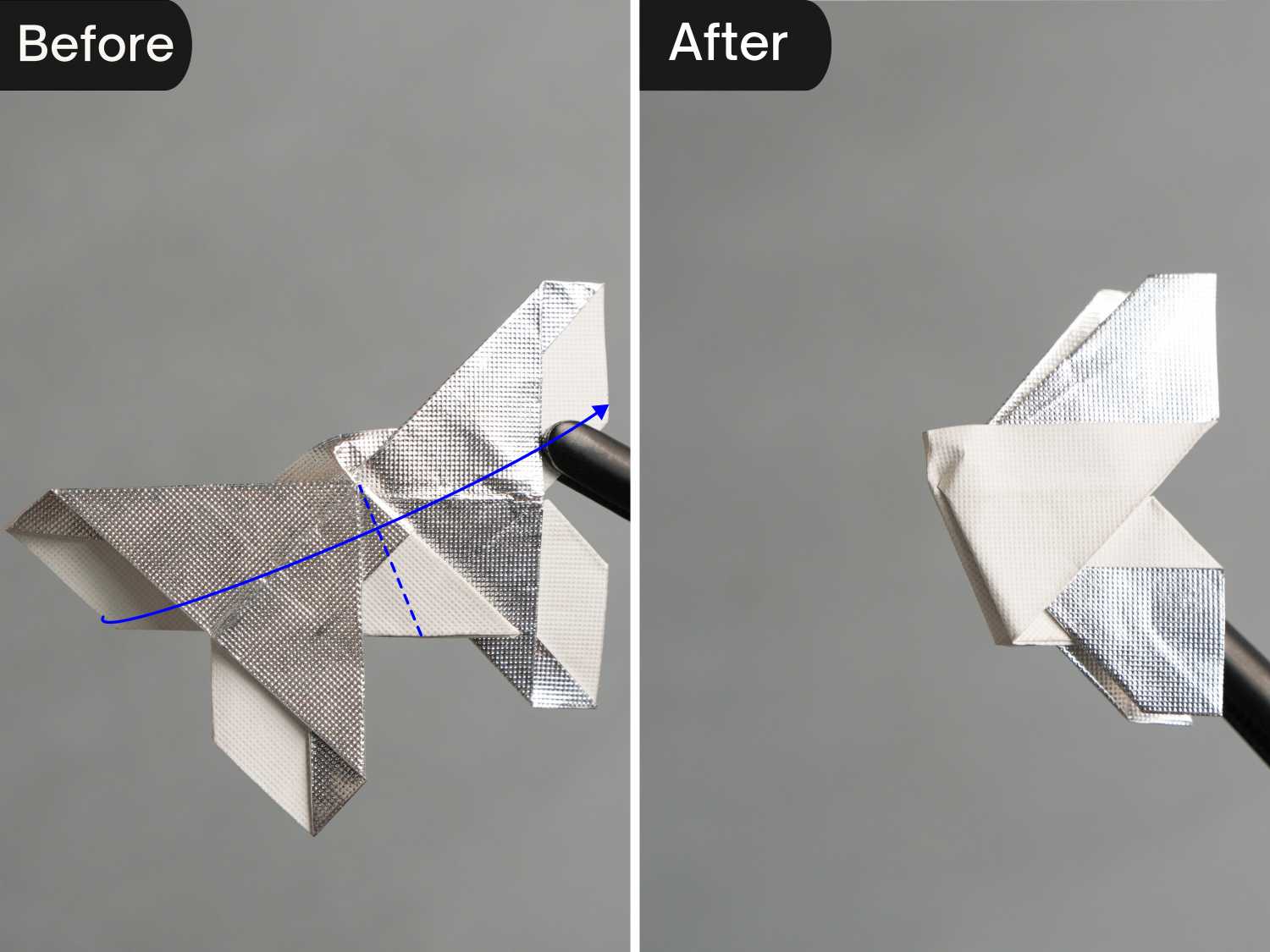 gum wrapper origami butterfly | origamiok