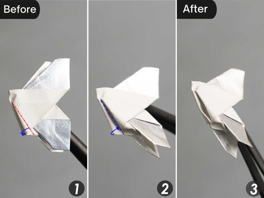 Gum Wrapper Origami Butterfly Instruction - Origami OK
