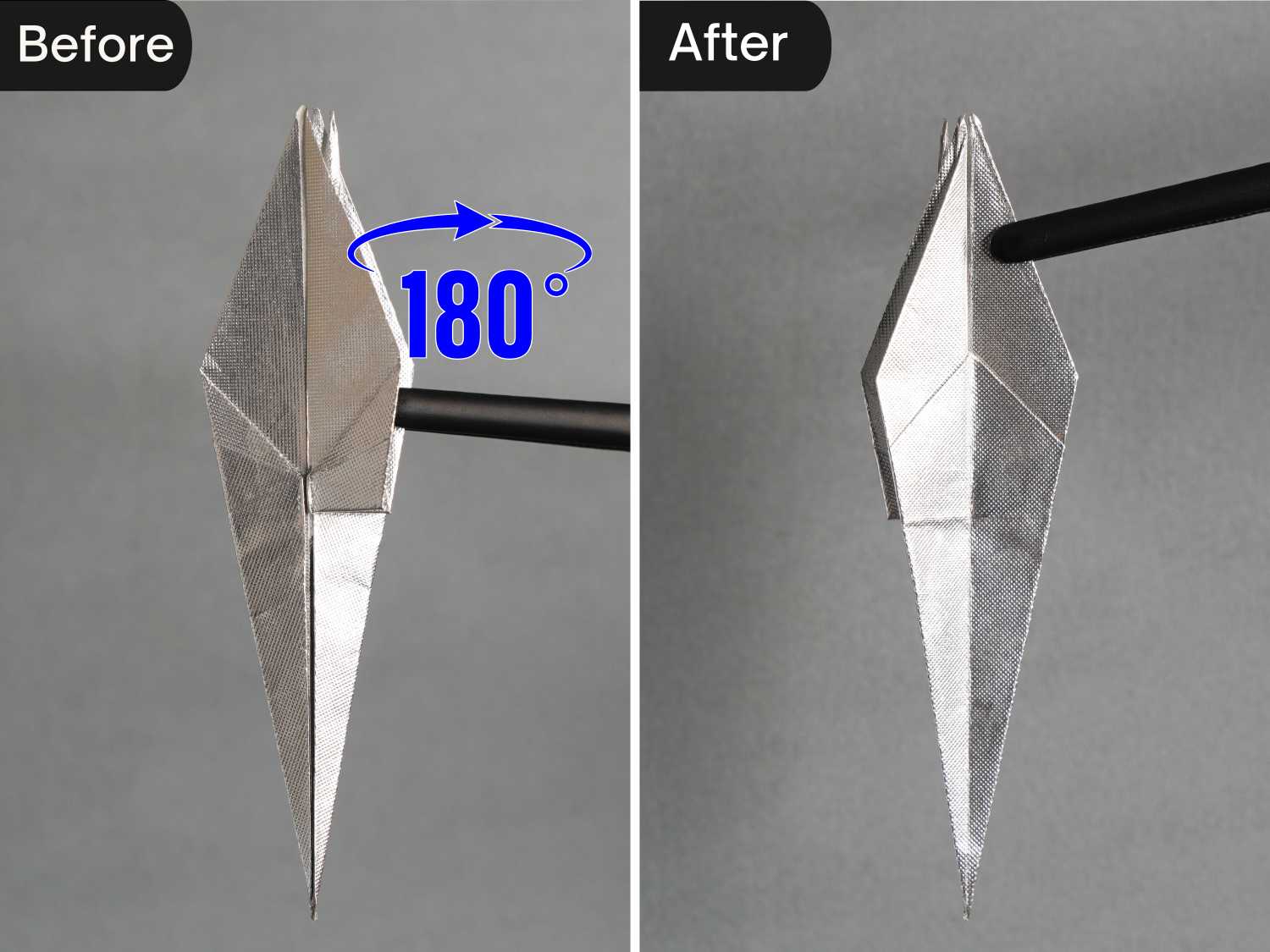 gum wrapper origami crane | origamiok