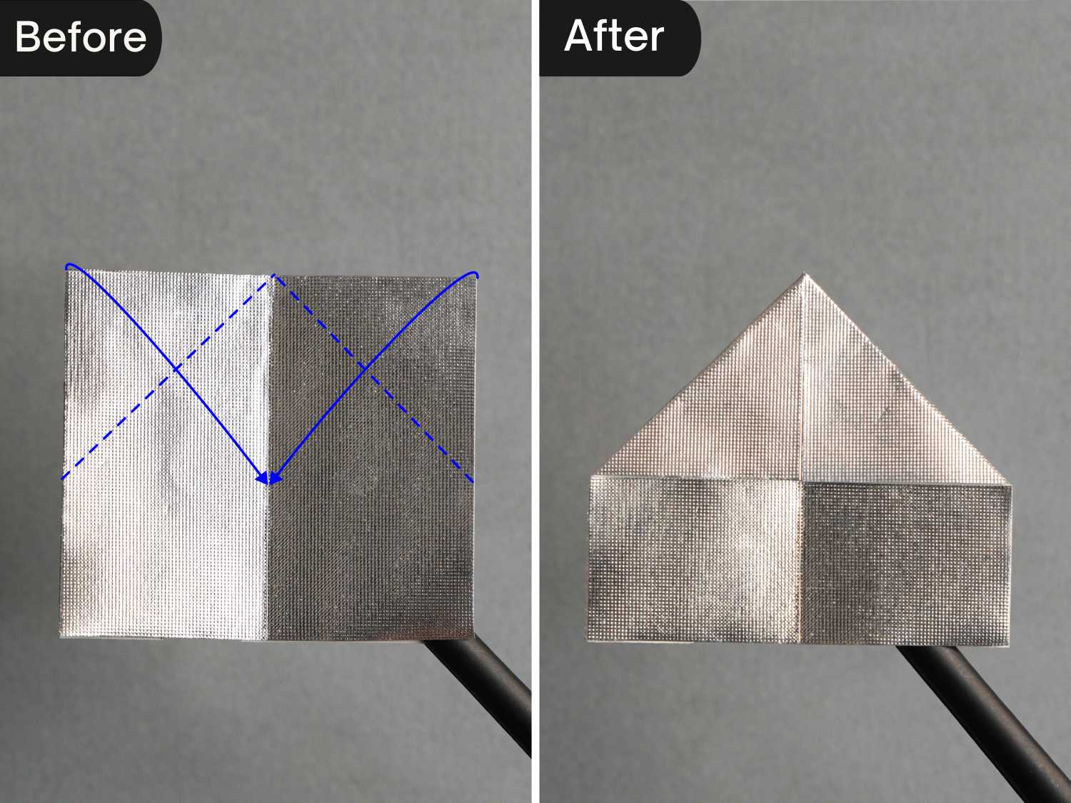 gum wrapper origami v | origamiok
