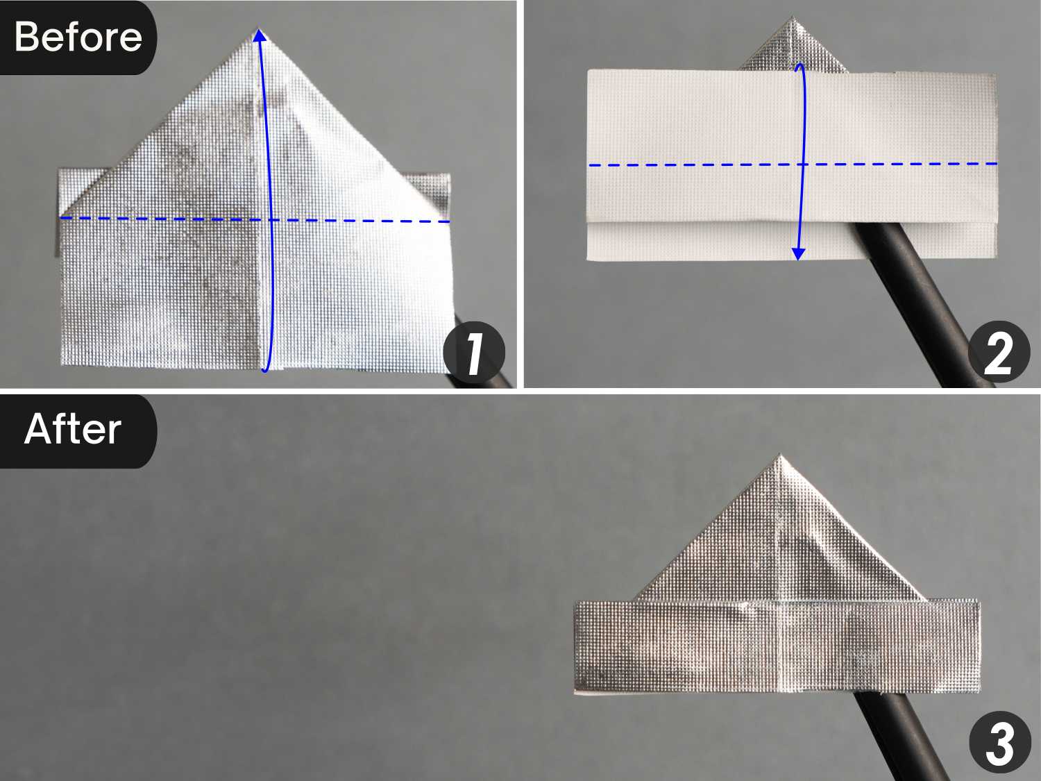 gum wrapper origami v | origamiok