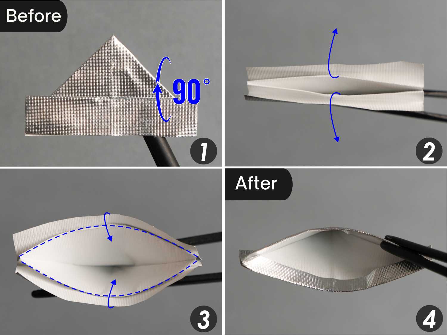 gum wrapper origami v | origamiok