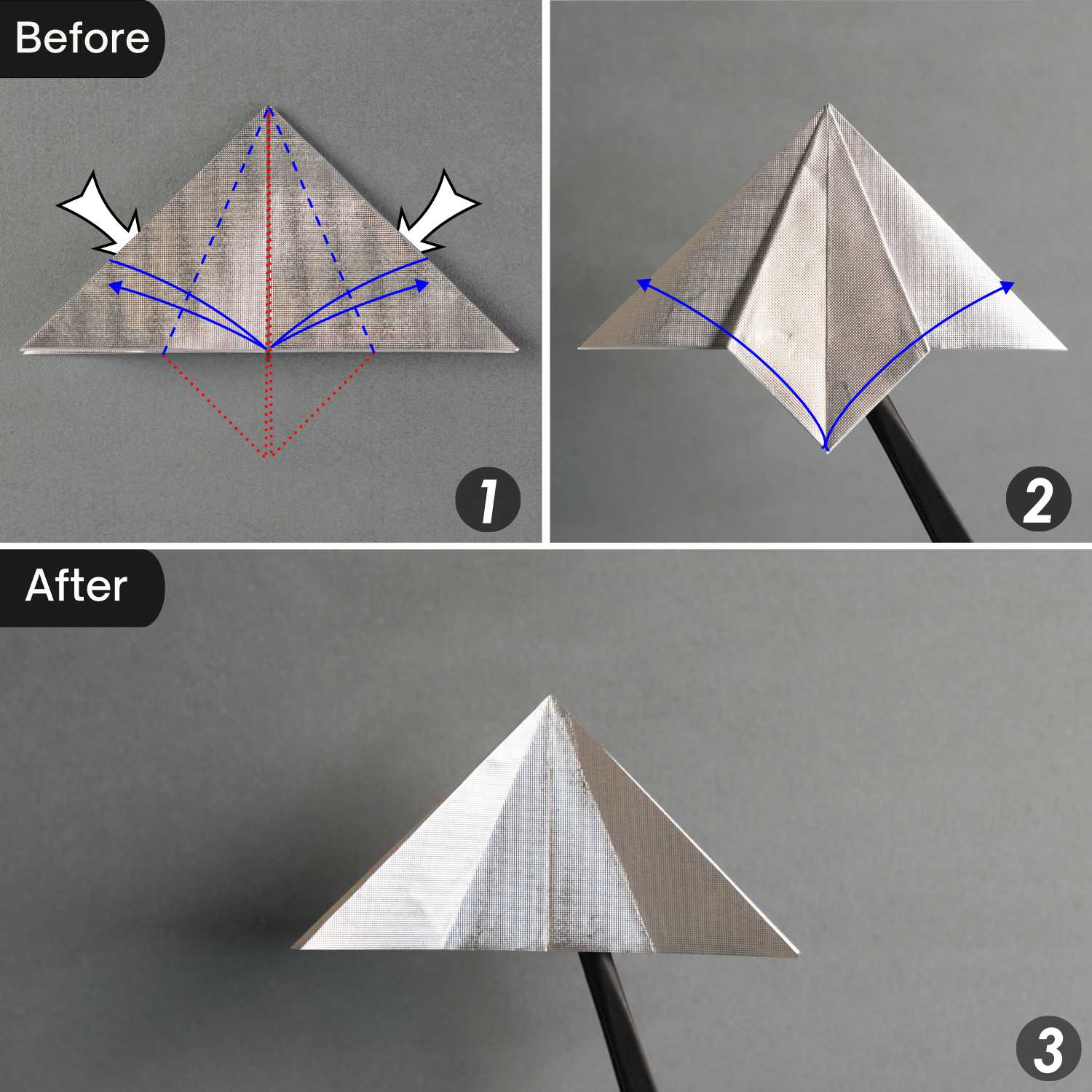 gum wrapper origami star | origamiok