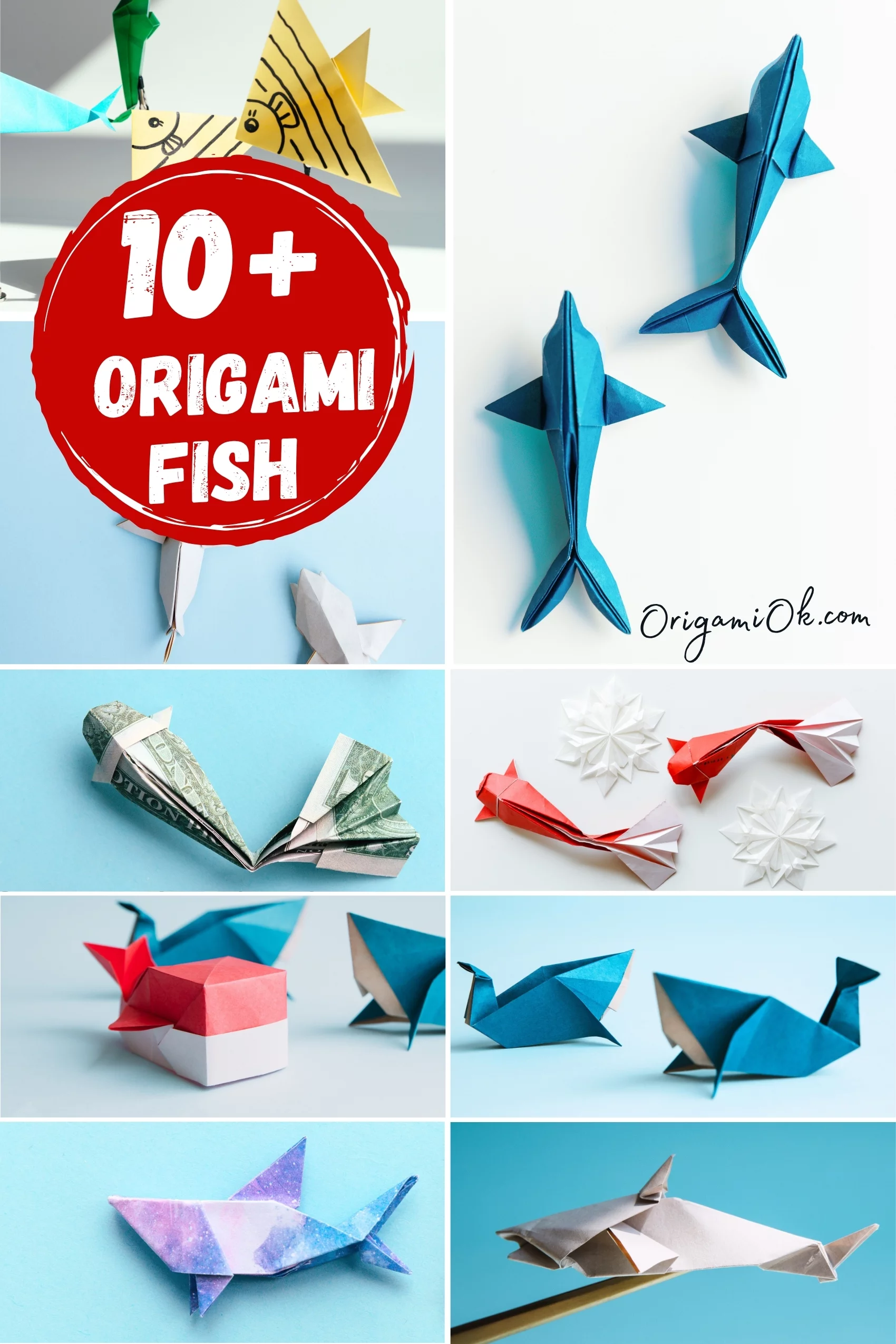 10+ Easy Origami Fish Step by Step Instructions For Kids