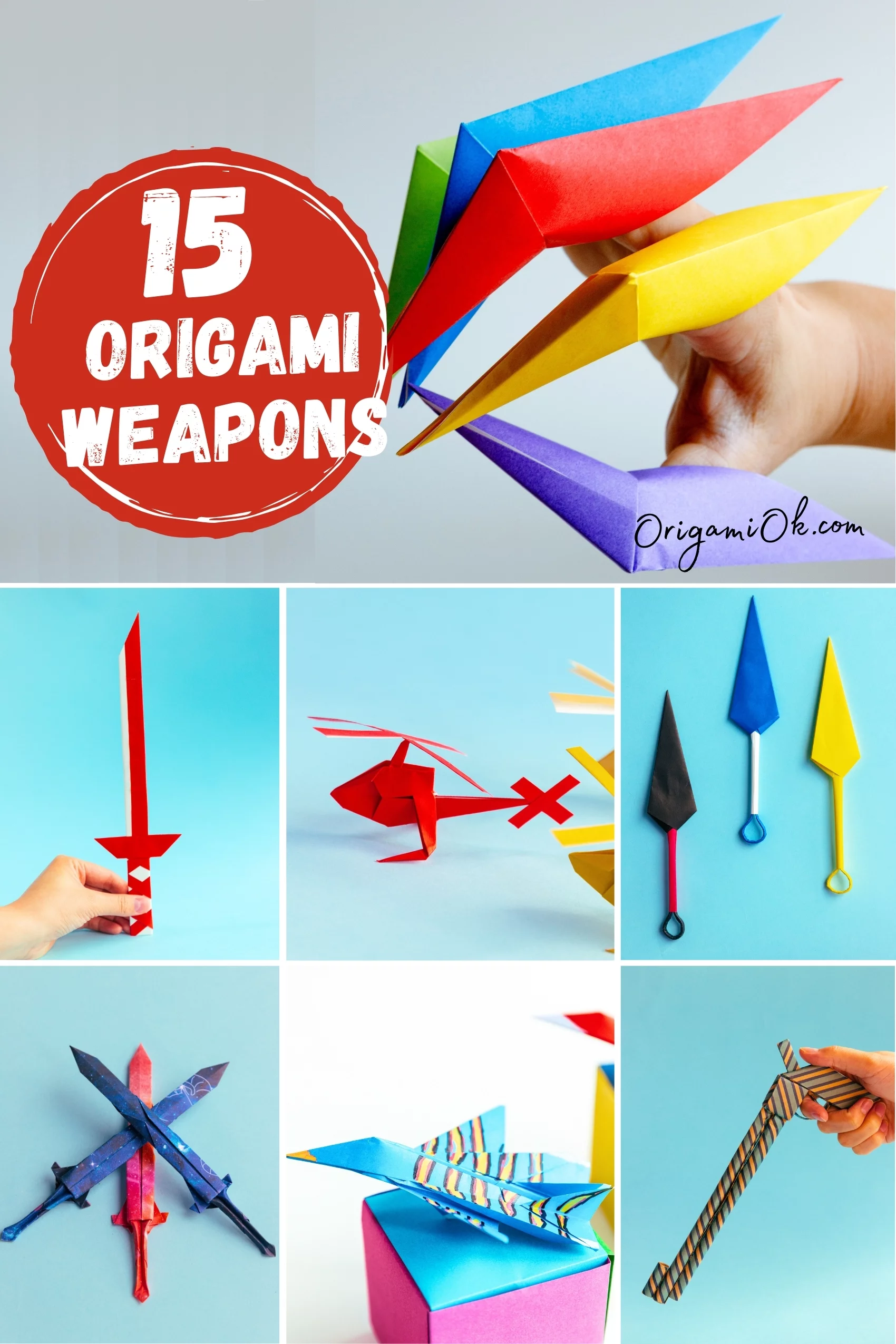 15 Easy Origami Paper Weapons for Fun and Display