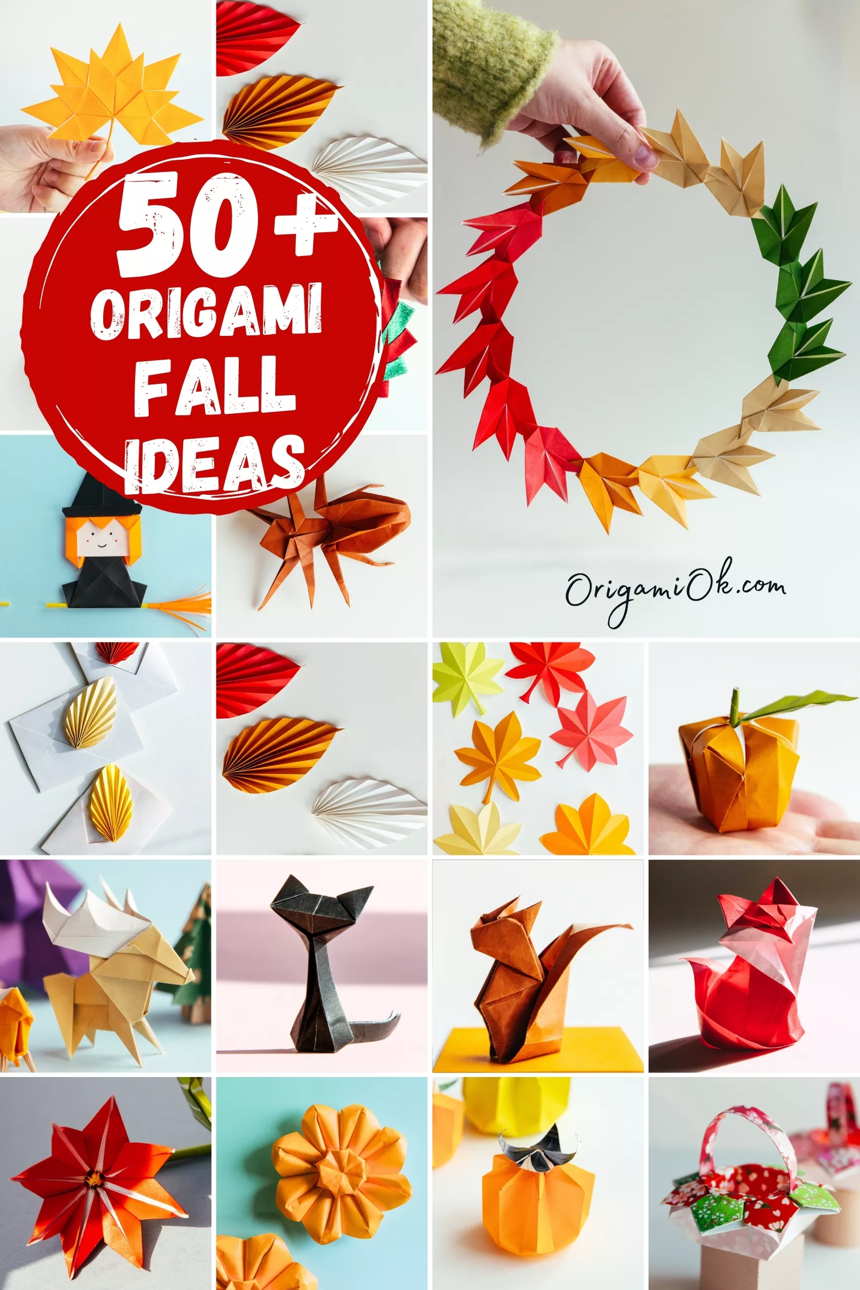 50+ Fall Origami Ideas Animals, Leaves, Flowers & Seasonal Decorations