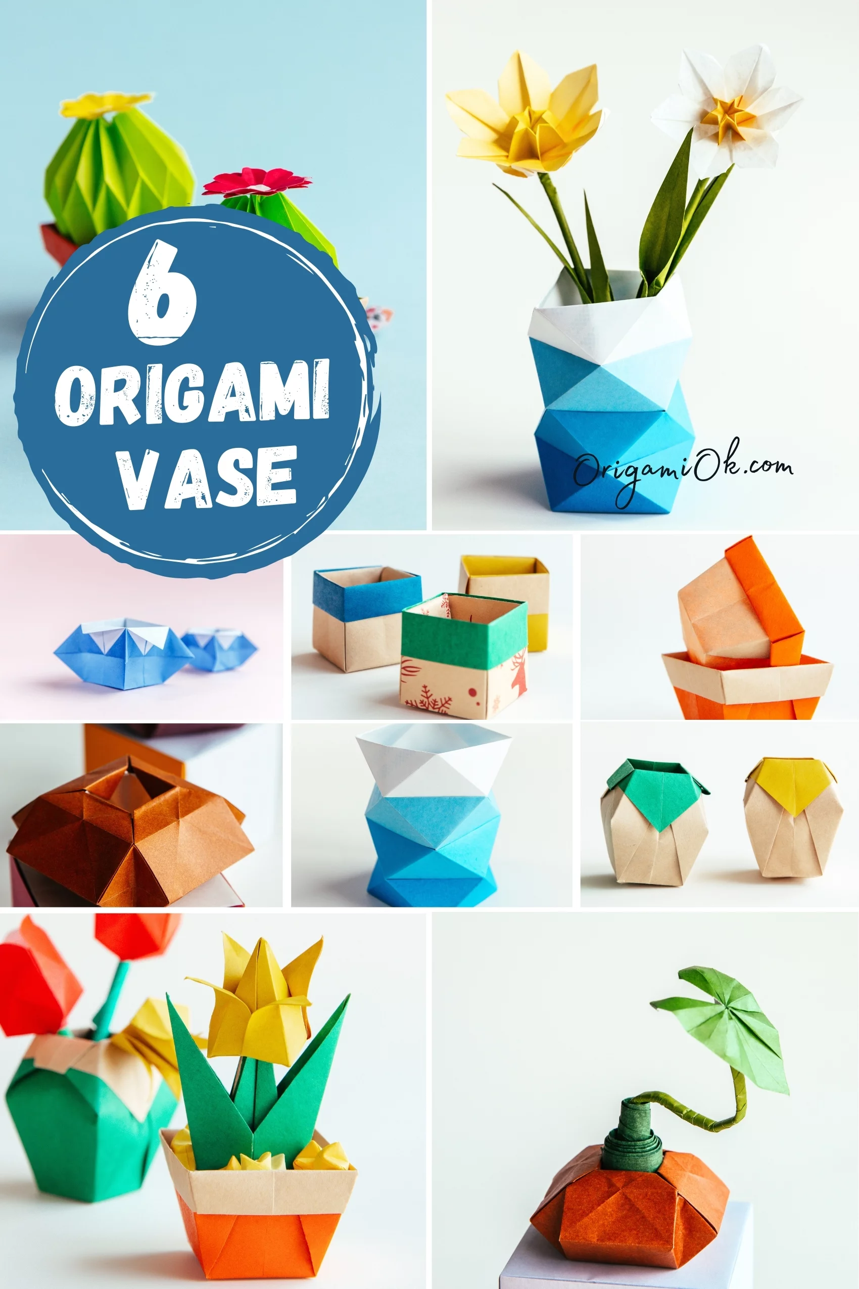 6+ Origami Vase Designs Geometric, Modern & Traditional Styles
