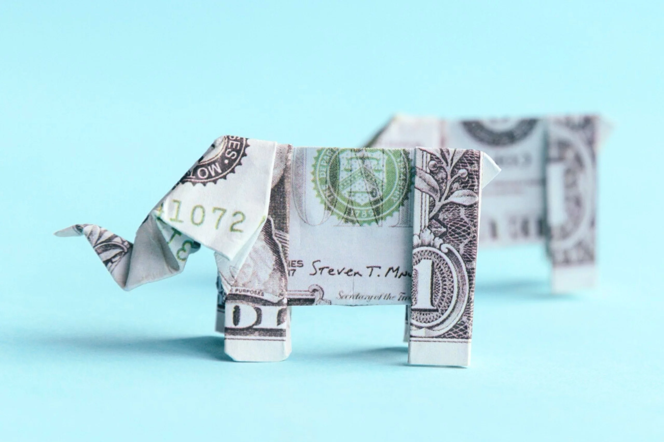 Dollar Bill Origami Elephant | OrigamiOk