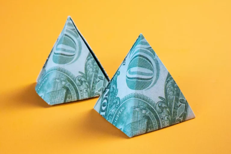 Easy Dollar Bill Origami Pyramid Instruction