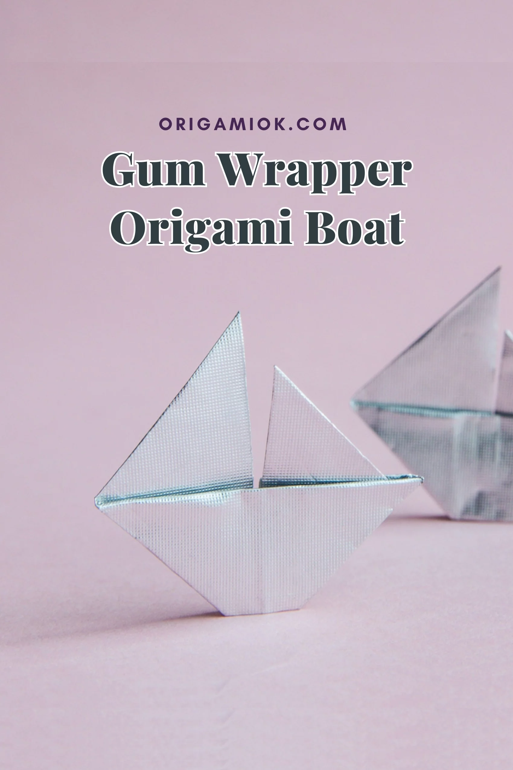 Gum Wrapper Origami Boat