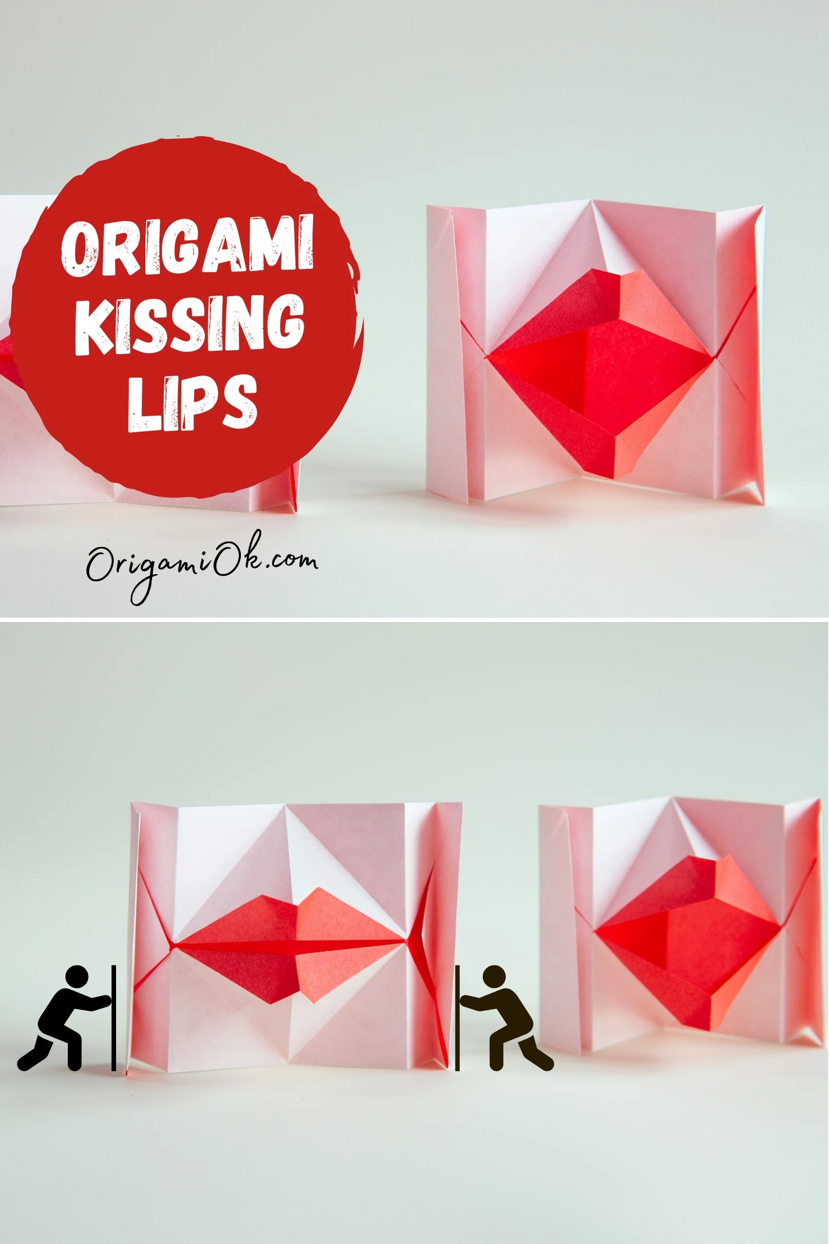 How to Fold Origami Lips – Kissing Lips