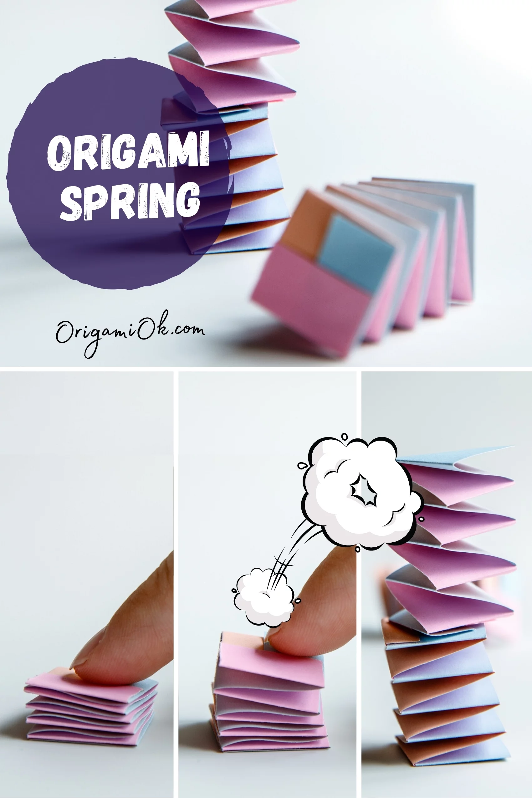 How to Fold an Origami Spring